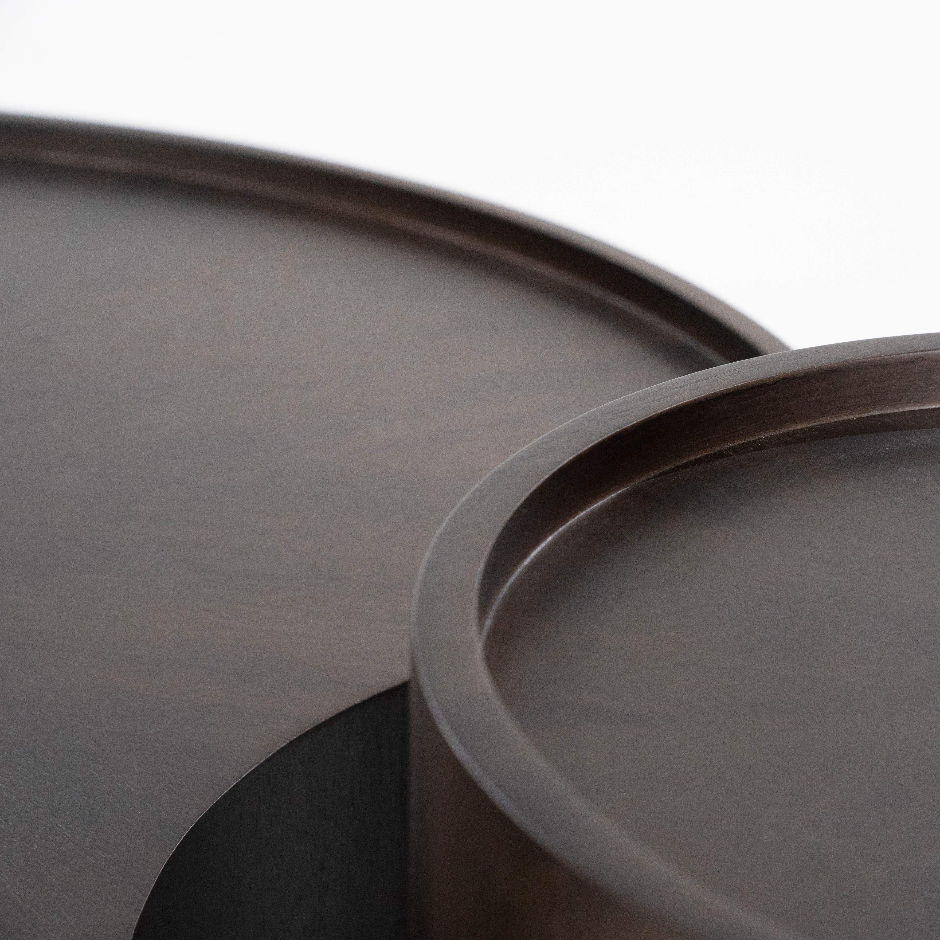 Zestaw stolików kawowych MAX fornir orzechowy