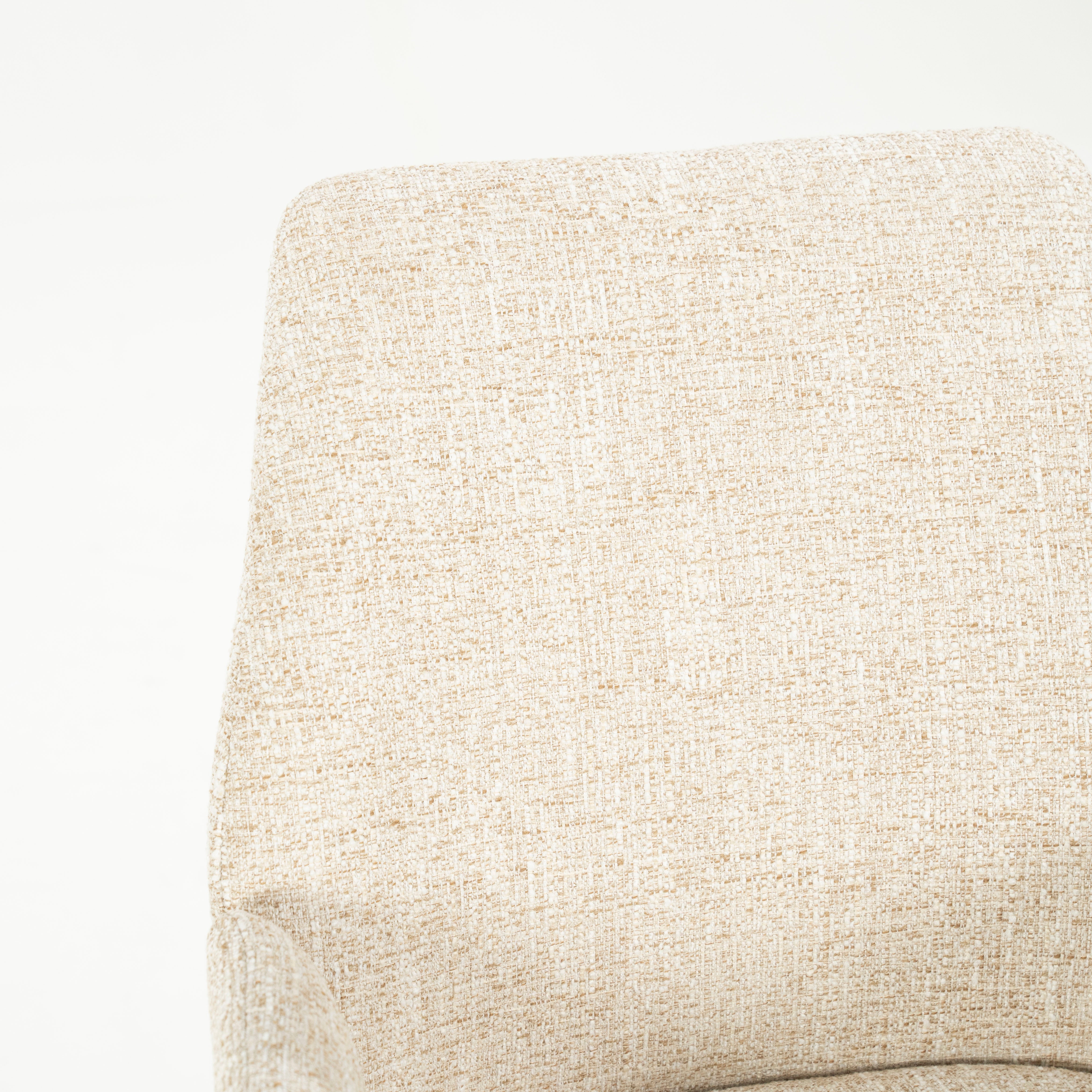 Krzesło INDY kremowy z czarną podstawą