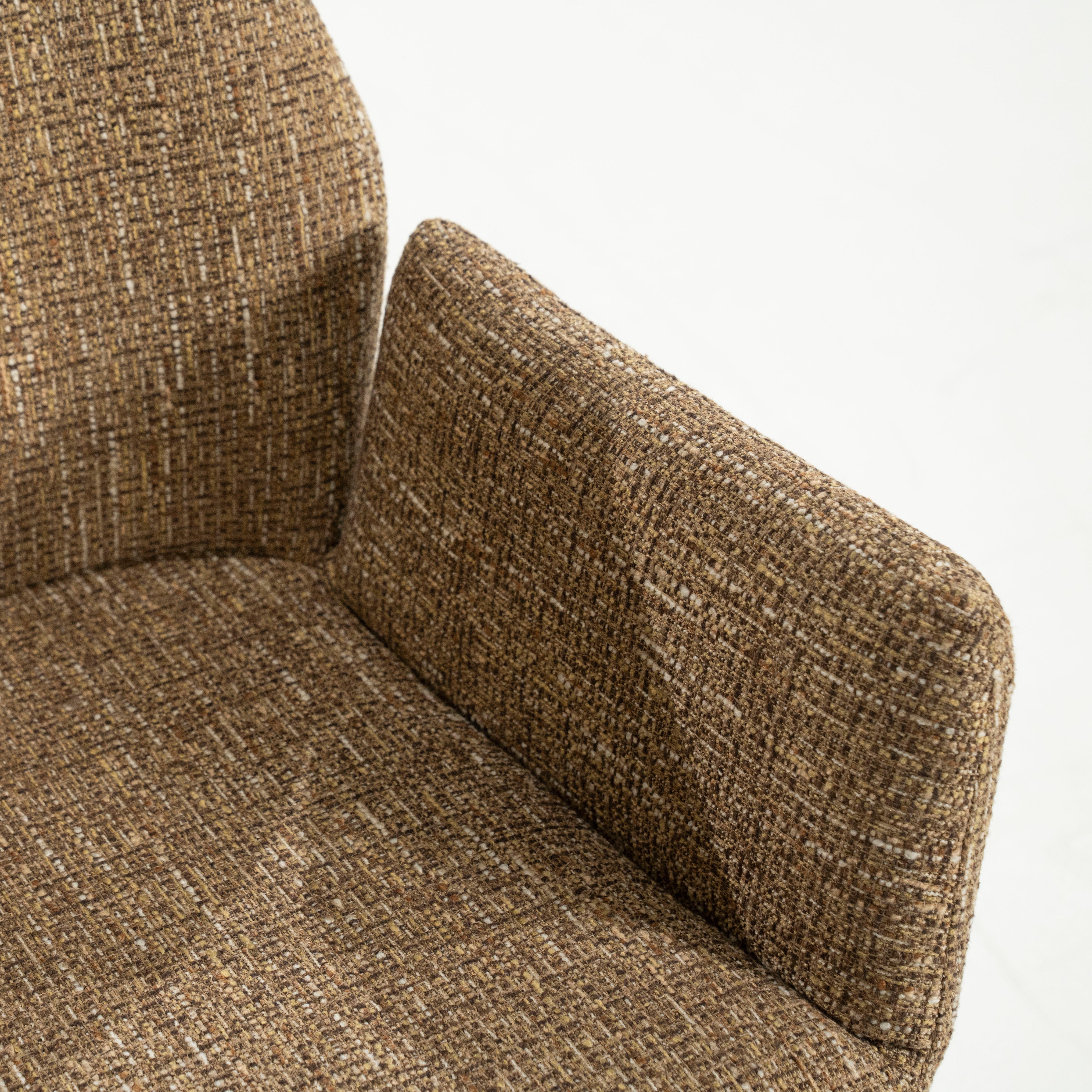 Krzesło INDY musztardowy z czarną podstawą