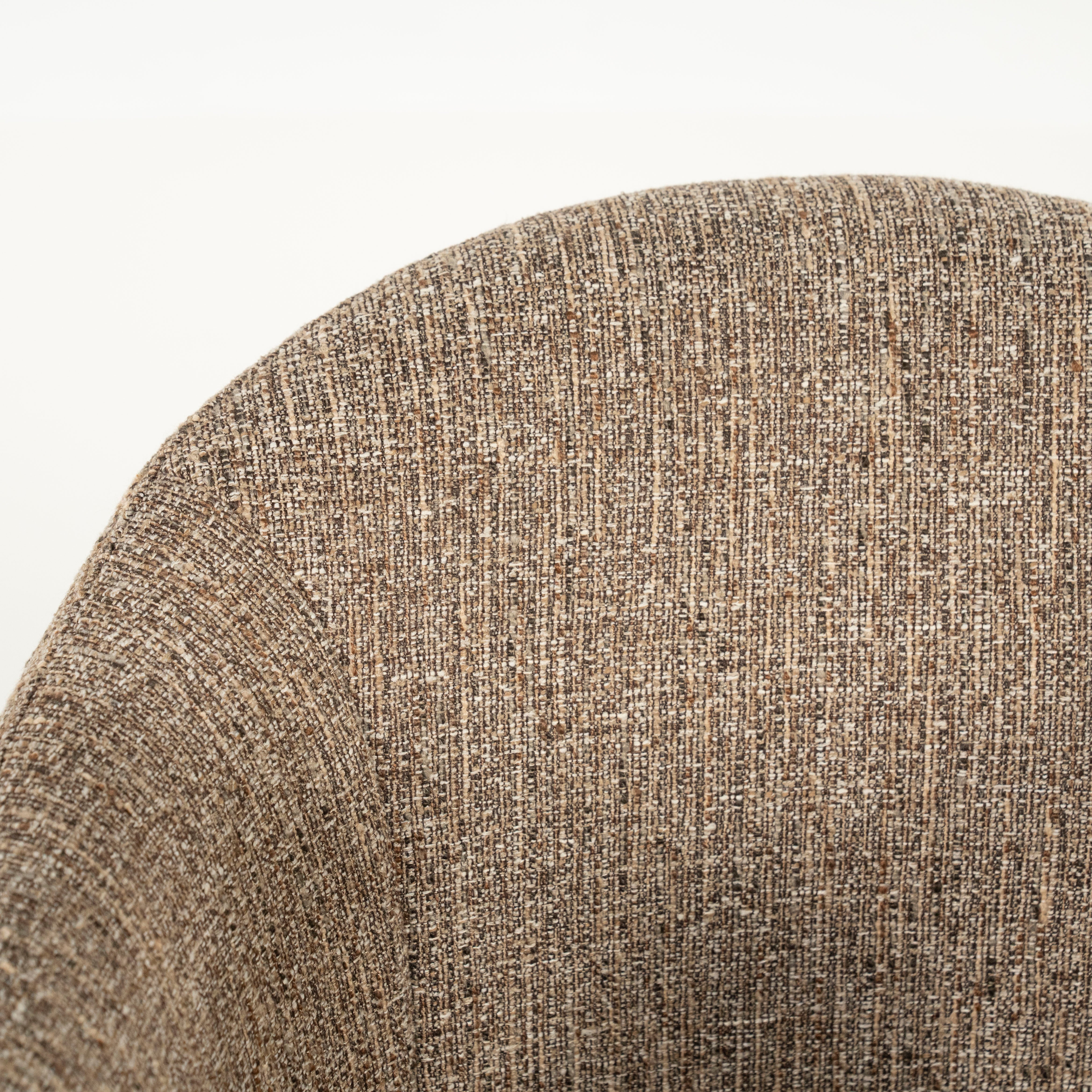 Fotel obrotowy CONNOR brązowy z czarną podstawą