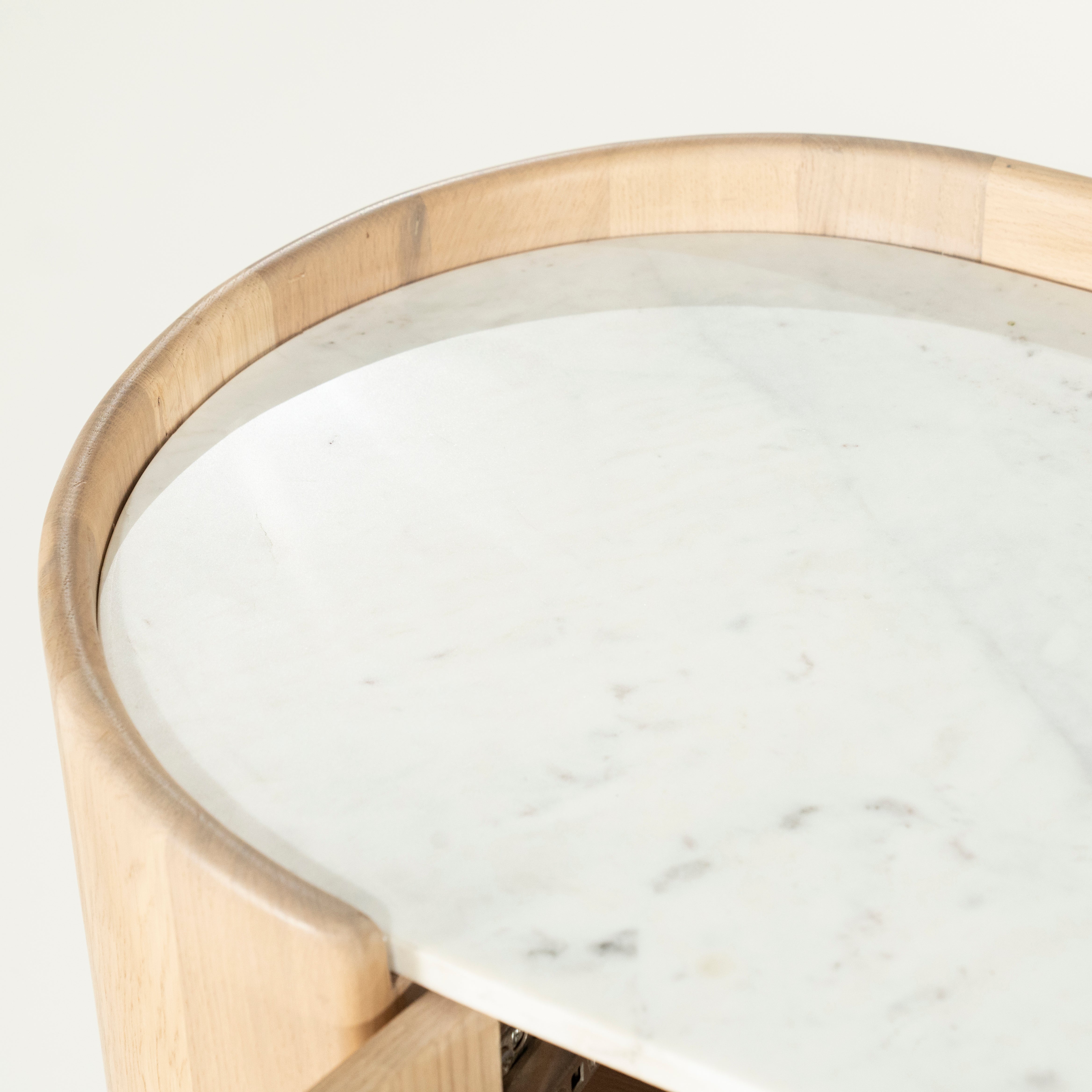 Komoda DON drewno dębowe z marmurowym blatem