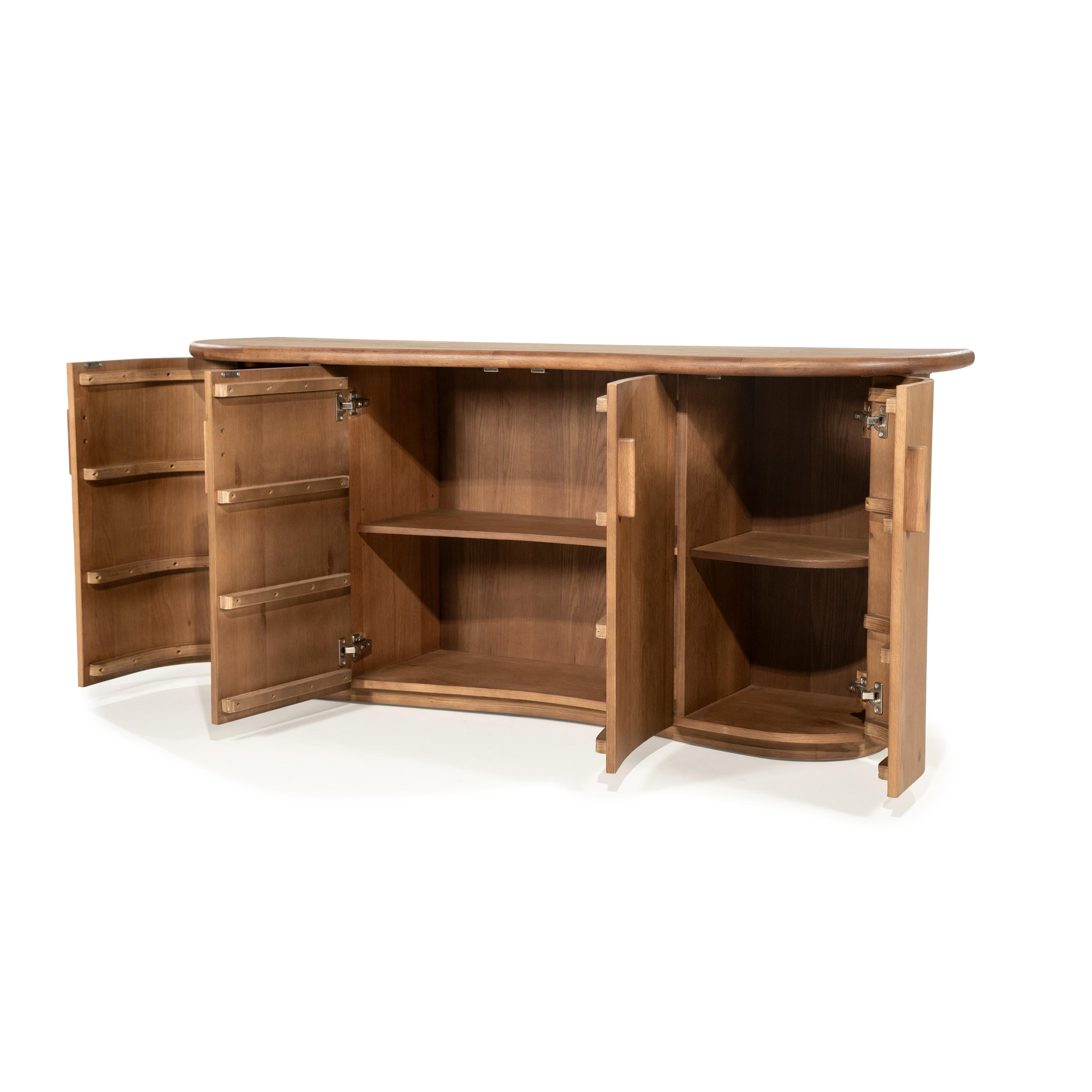 Komoda JOSH ciemne drewno dębowe