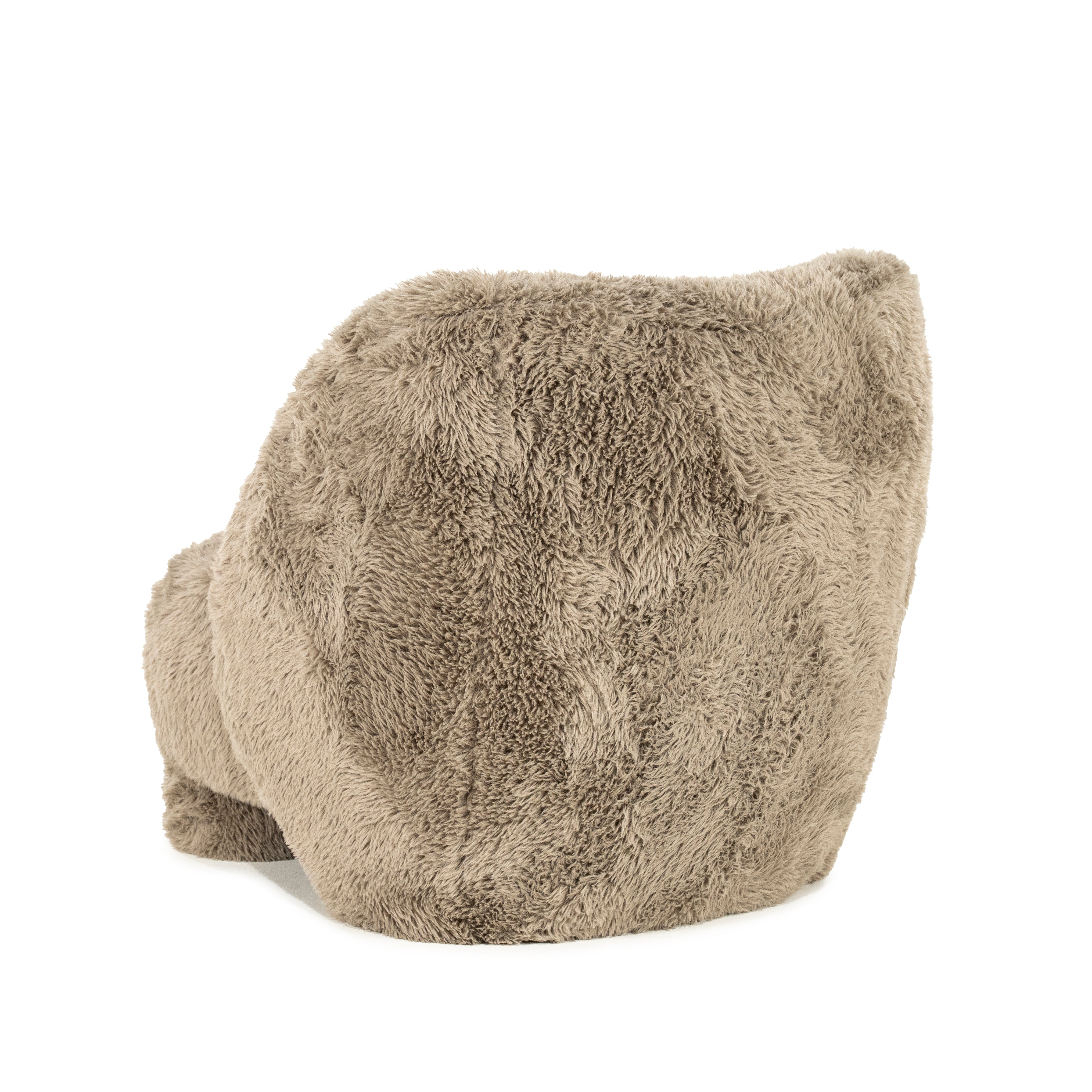 Fotel SAMSON futrzany taupe