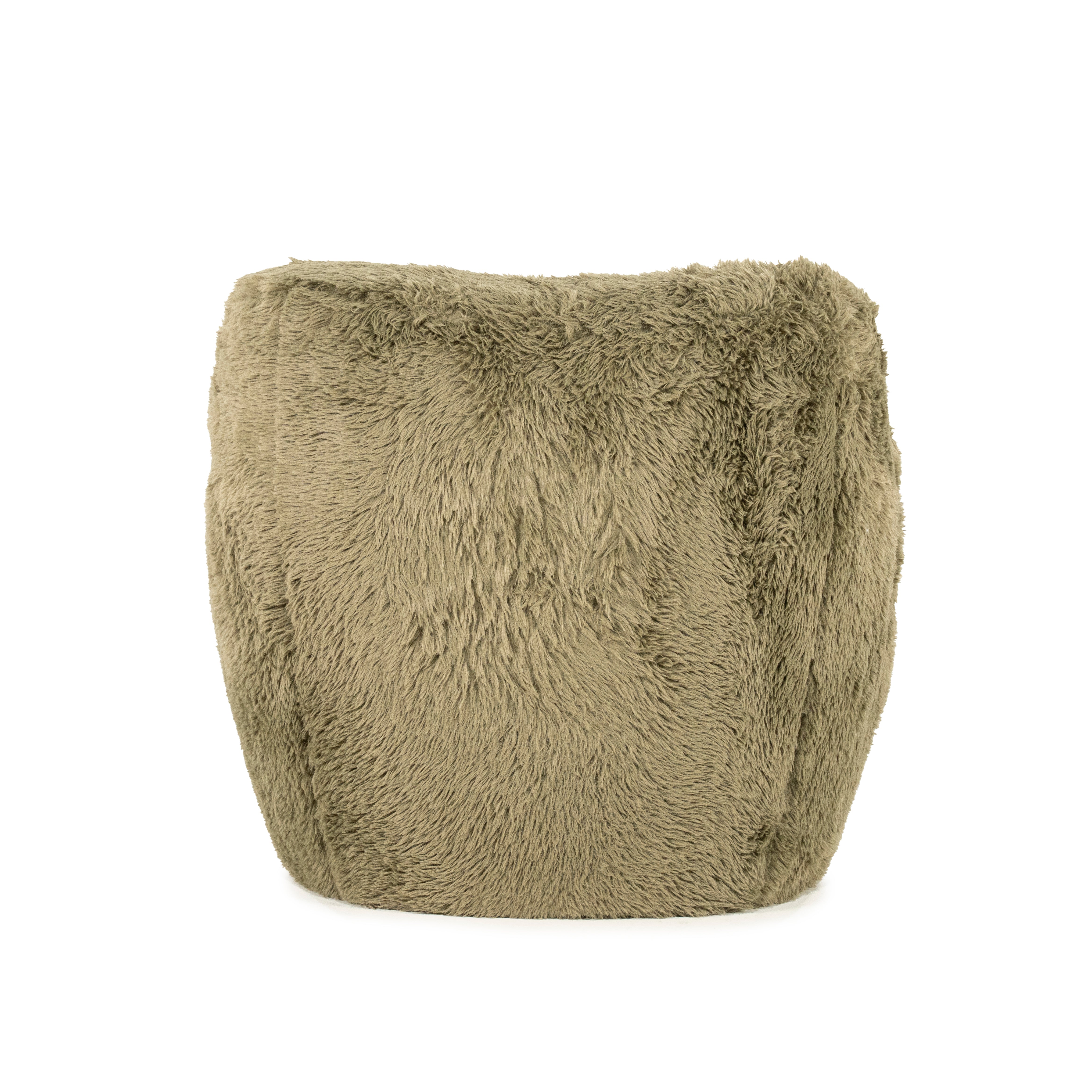 SAMSON green furry armchair