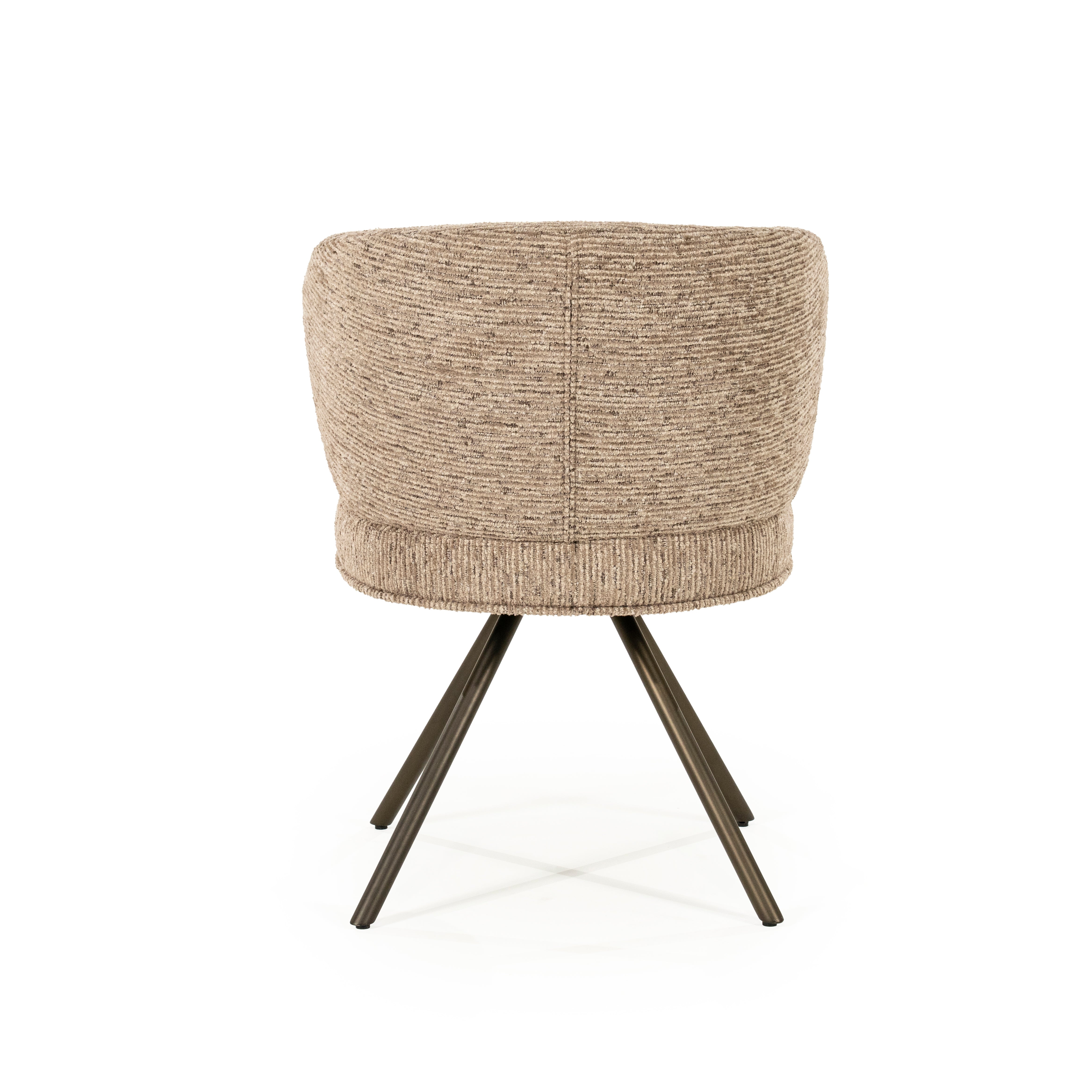 Krzesło obrotowe JAYSON brązowy z ciemnobrązową podstawą