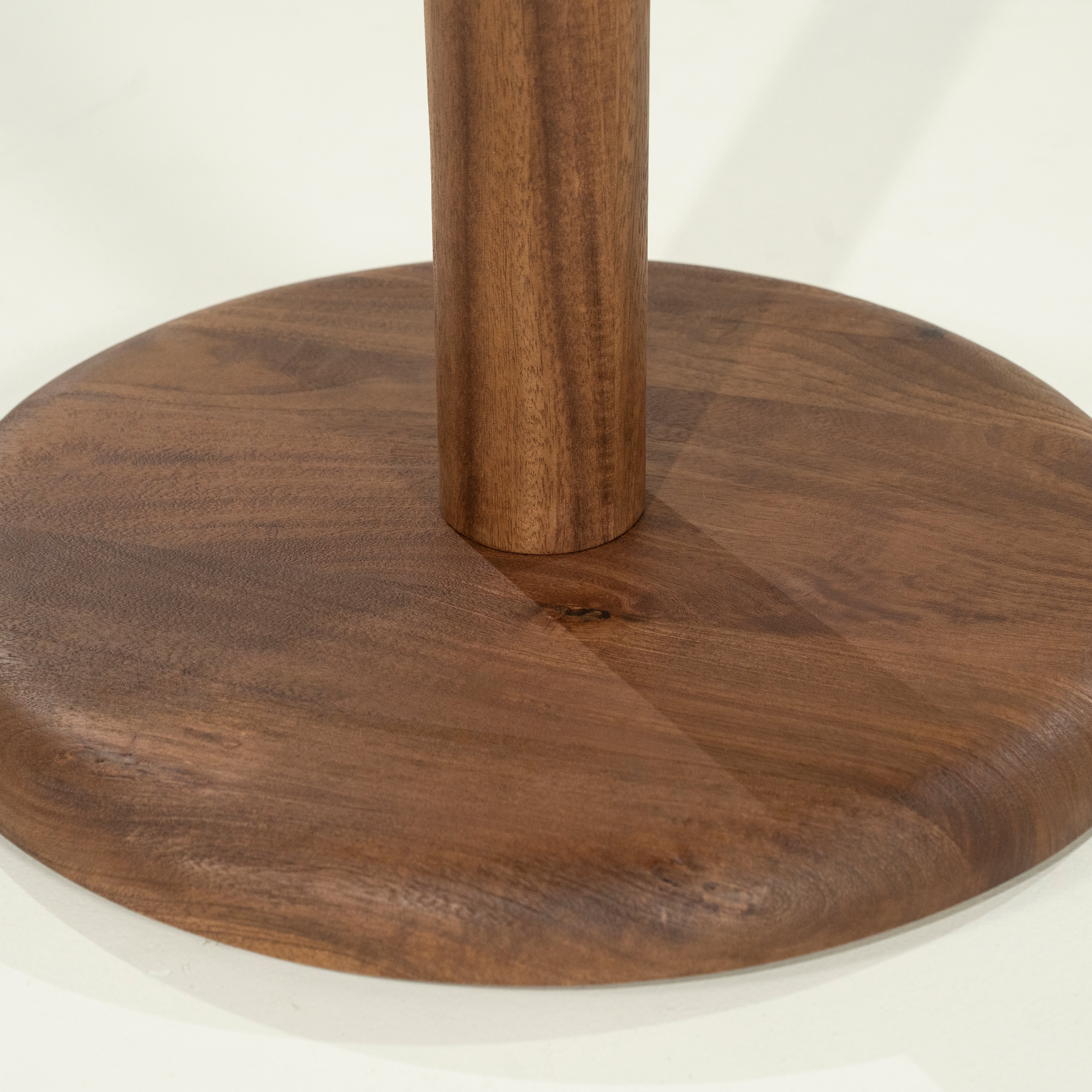 Round Bistro Table FLORENT Dark Mango Wood