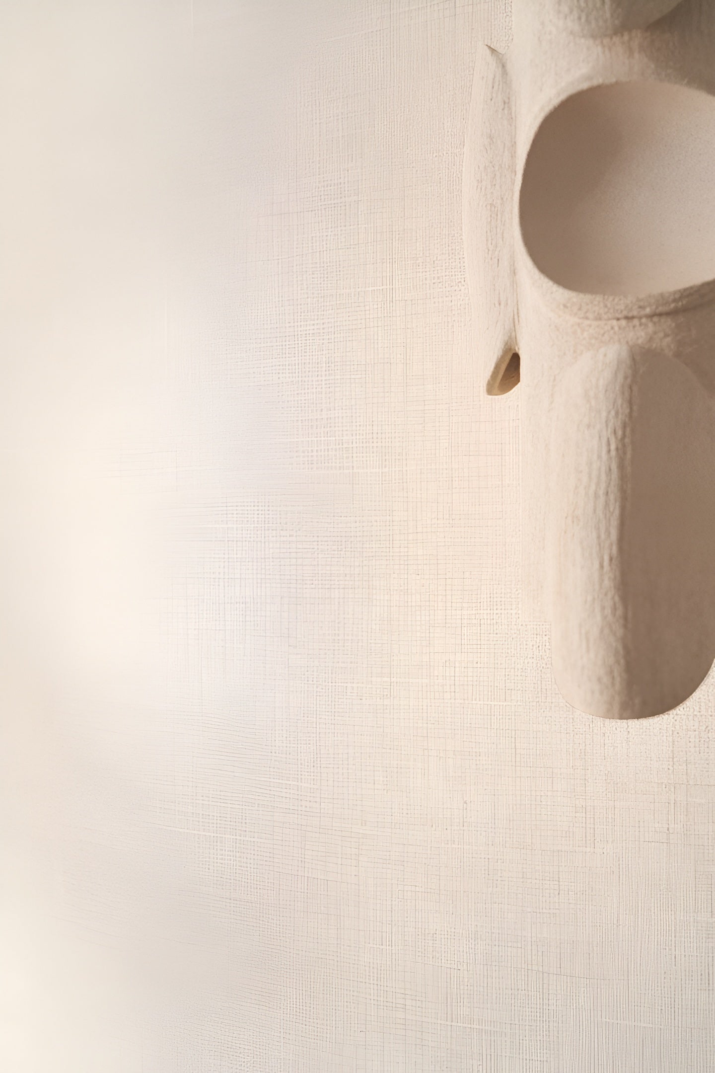 Tapeta strukturalna imitująca lniane płótno ANKAA - POUDRÉ pudrowy róż