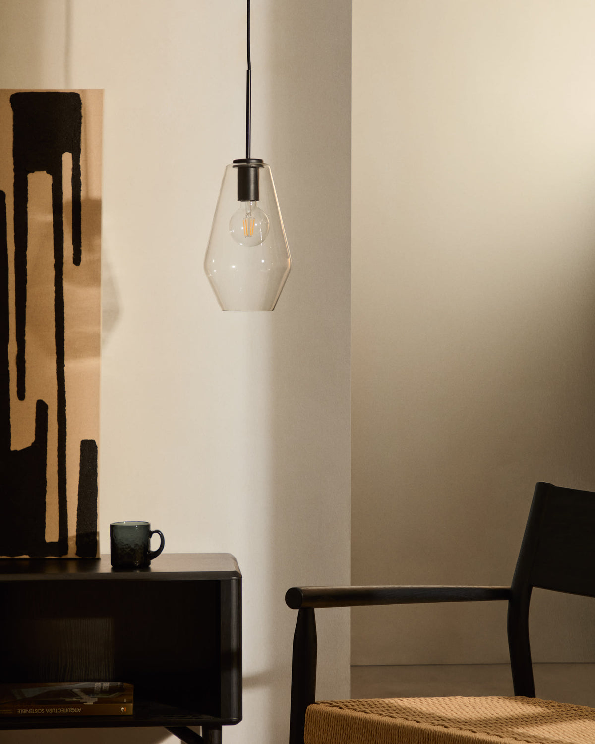 Lampa wisząca MAO przezroczyste szkło – ujęcie 2