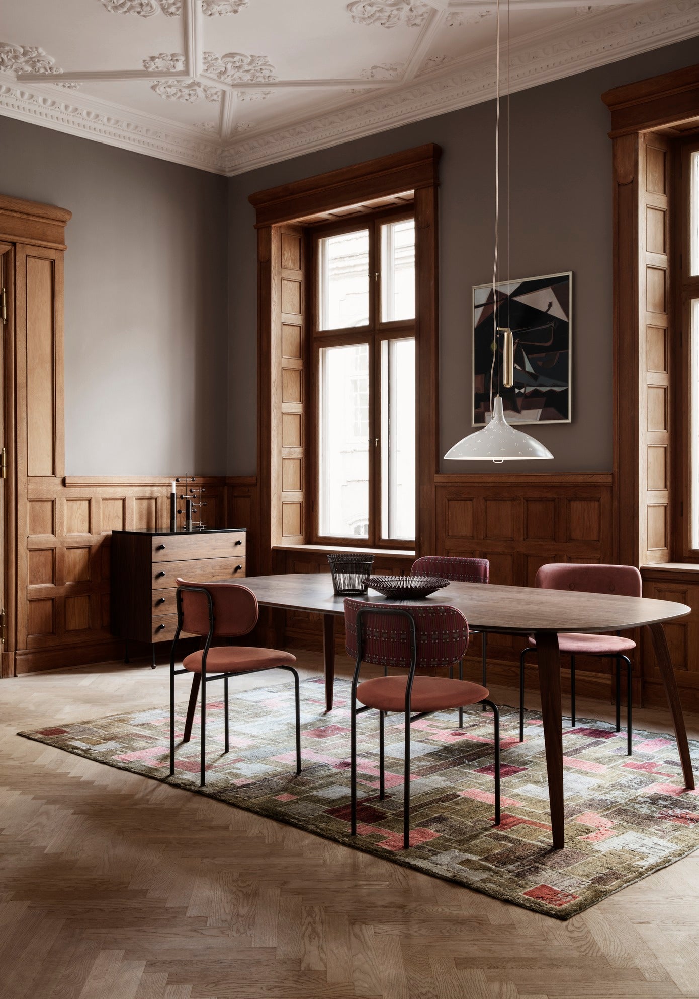 GUBI Table Black Ash Wood
