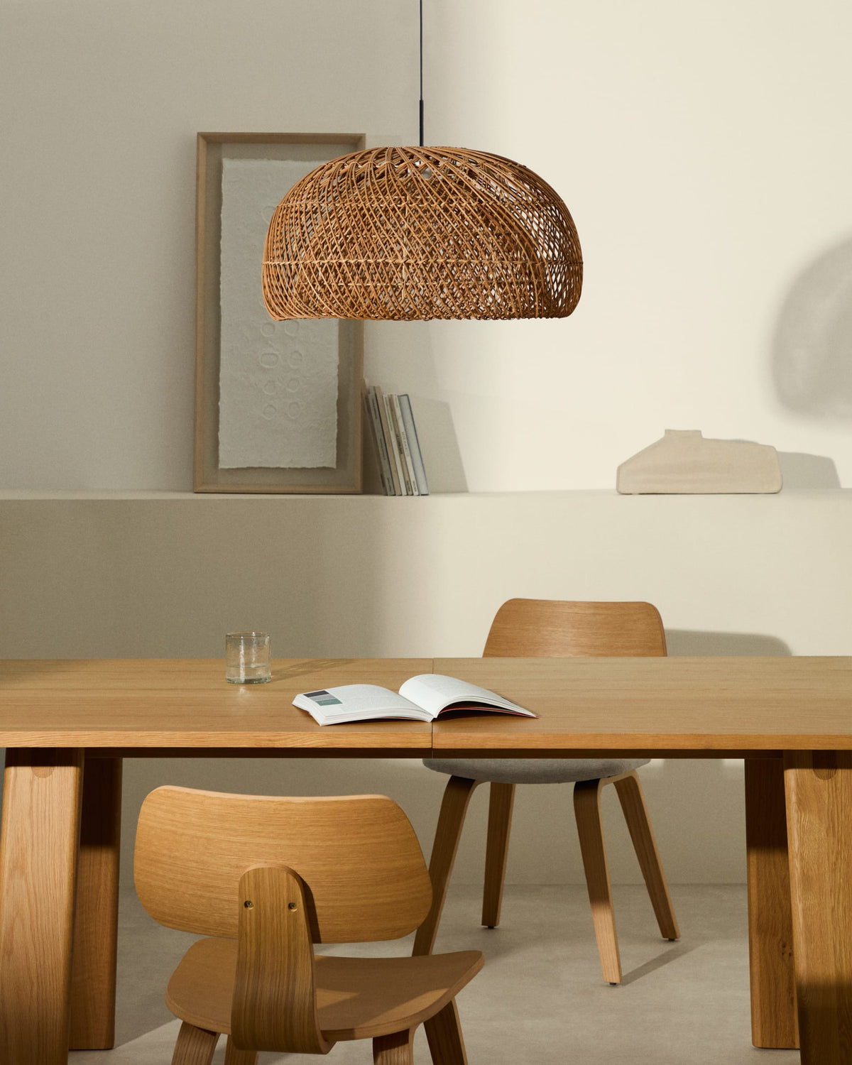 Abażur ISORA naturalny rattan – ujęcie 2