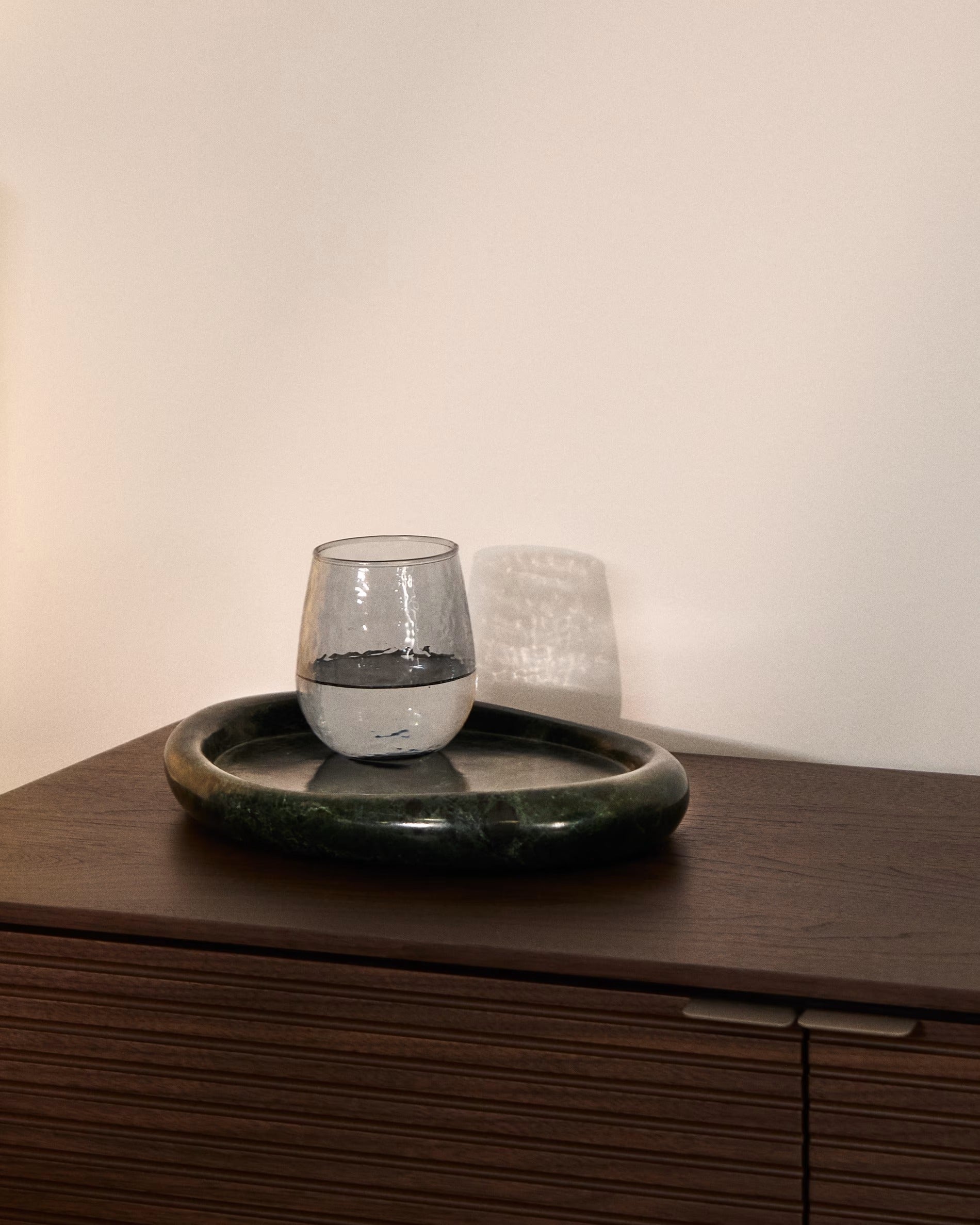 Taca LENOREL zielony marmur