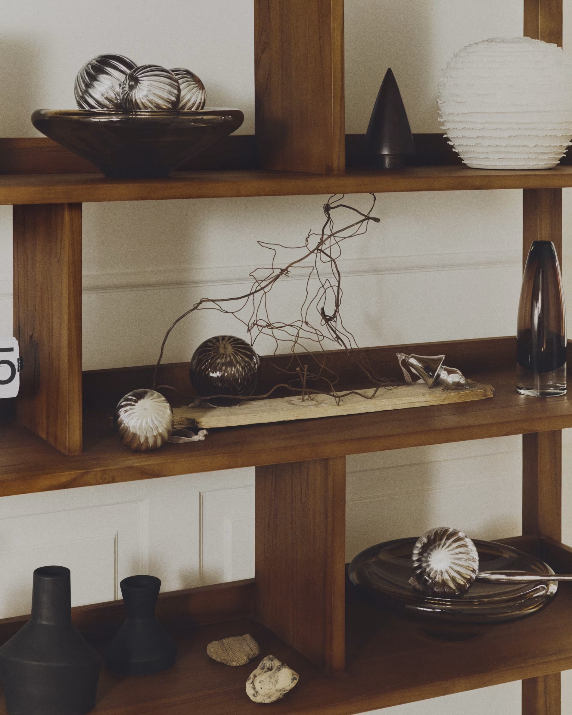 ORANEL silver Christmas ornament set