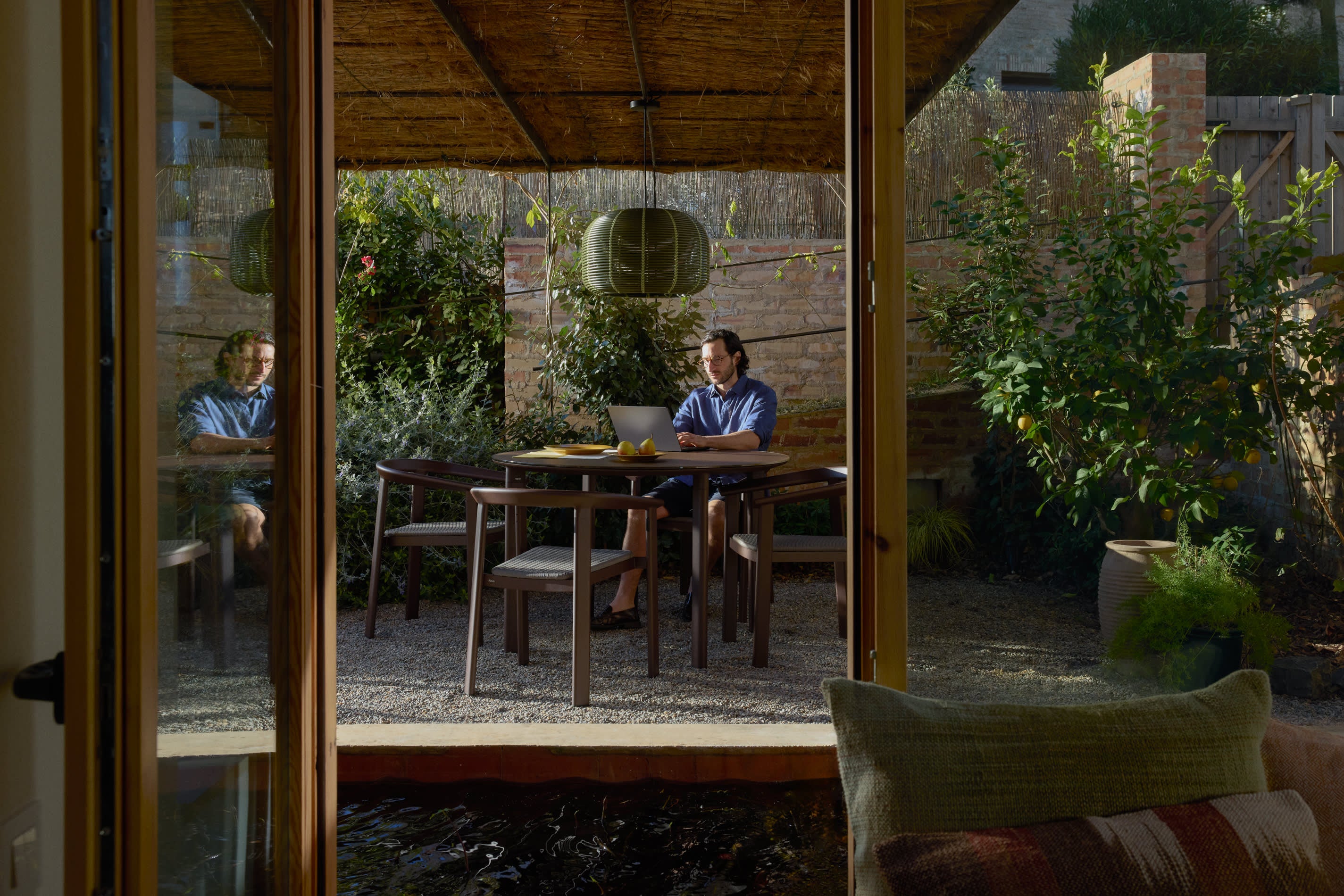 Krzesło ogrodowe ERICE brązowy