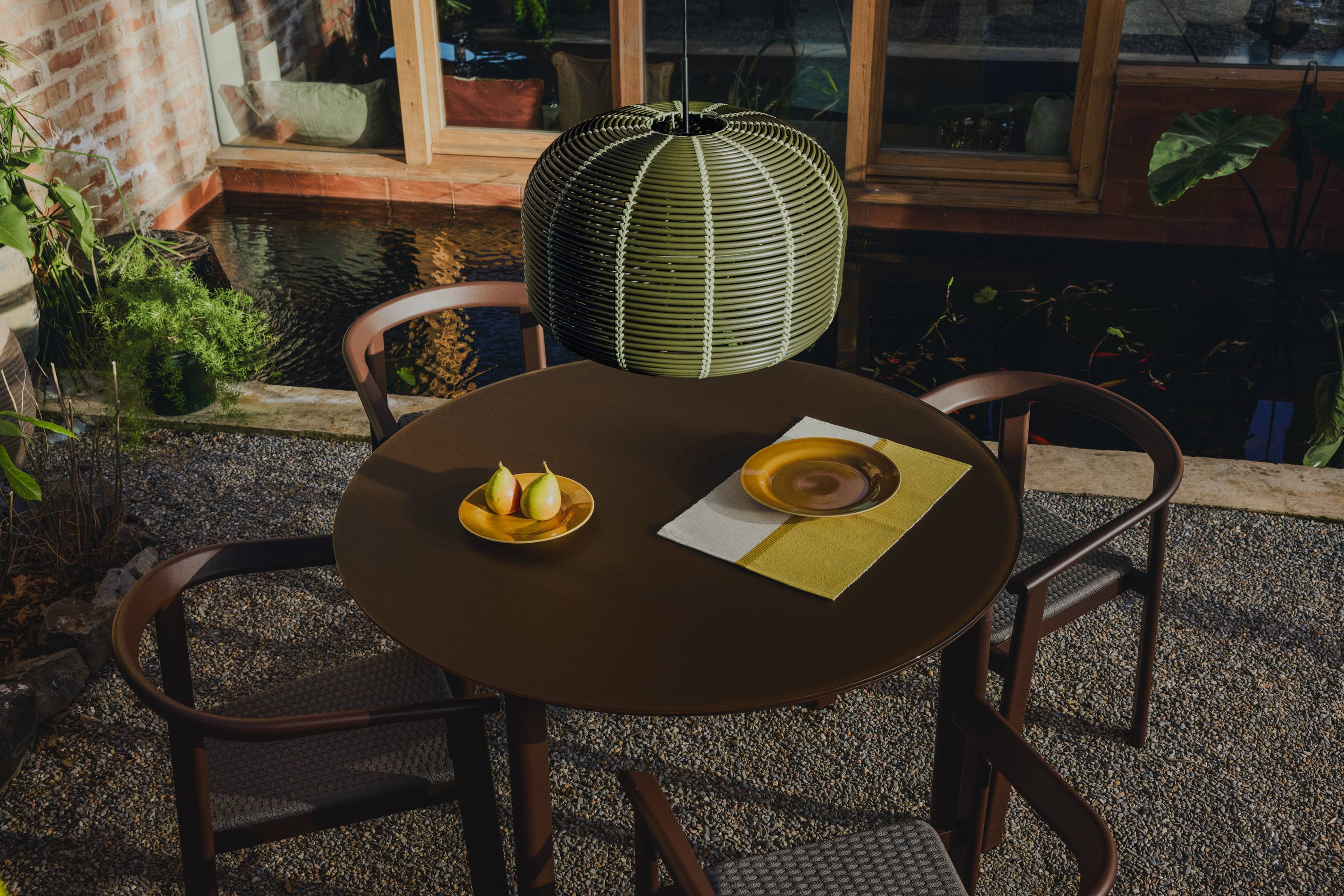 Krzesło ogrodowe ERICE brązowy