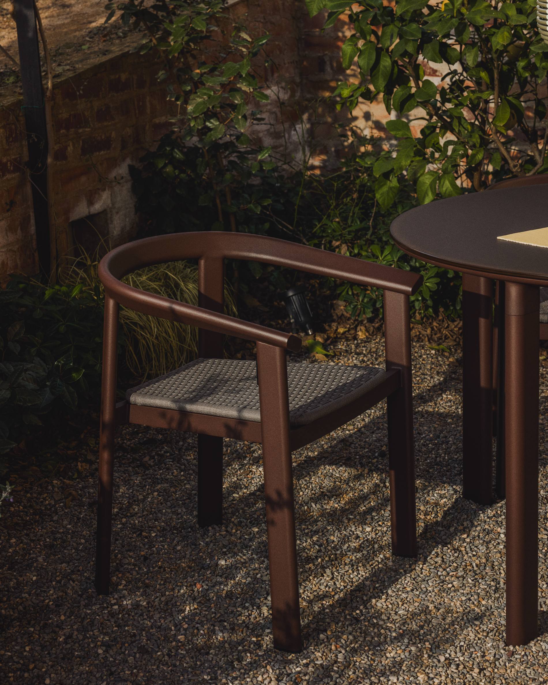 Krzesło ogrodowe ERICE brązowy