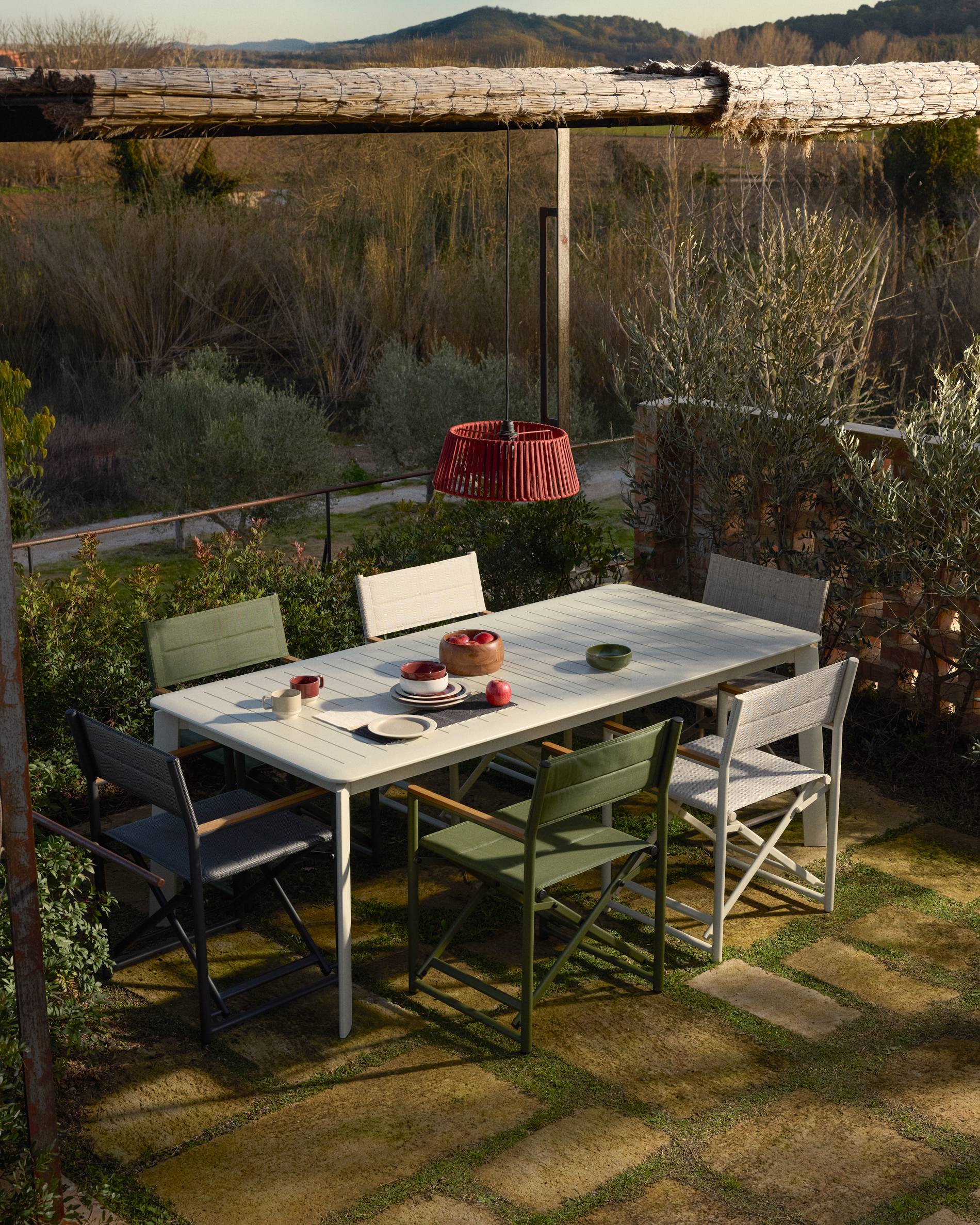 Krzesło ogrodowe składane TISNO zielony