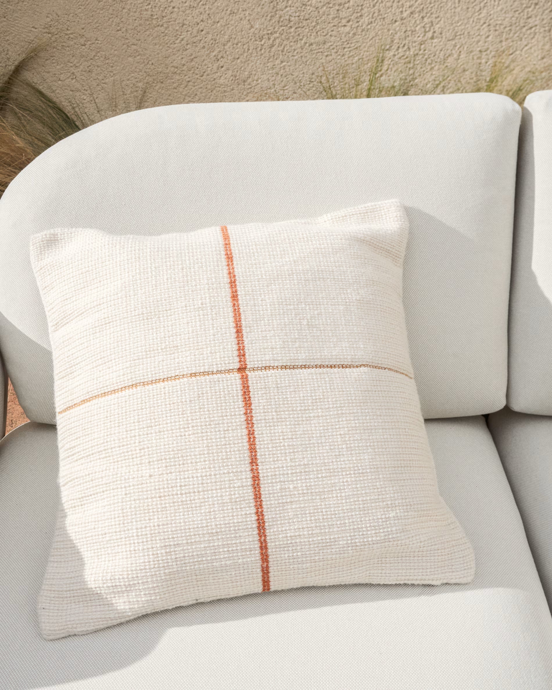 ATIMA Cushion Cover Beige with Orange