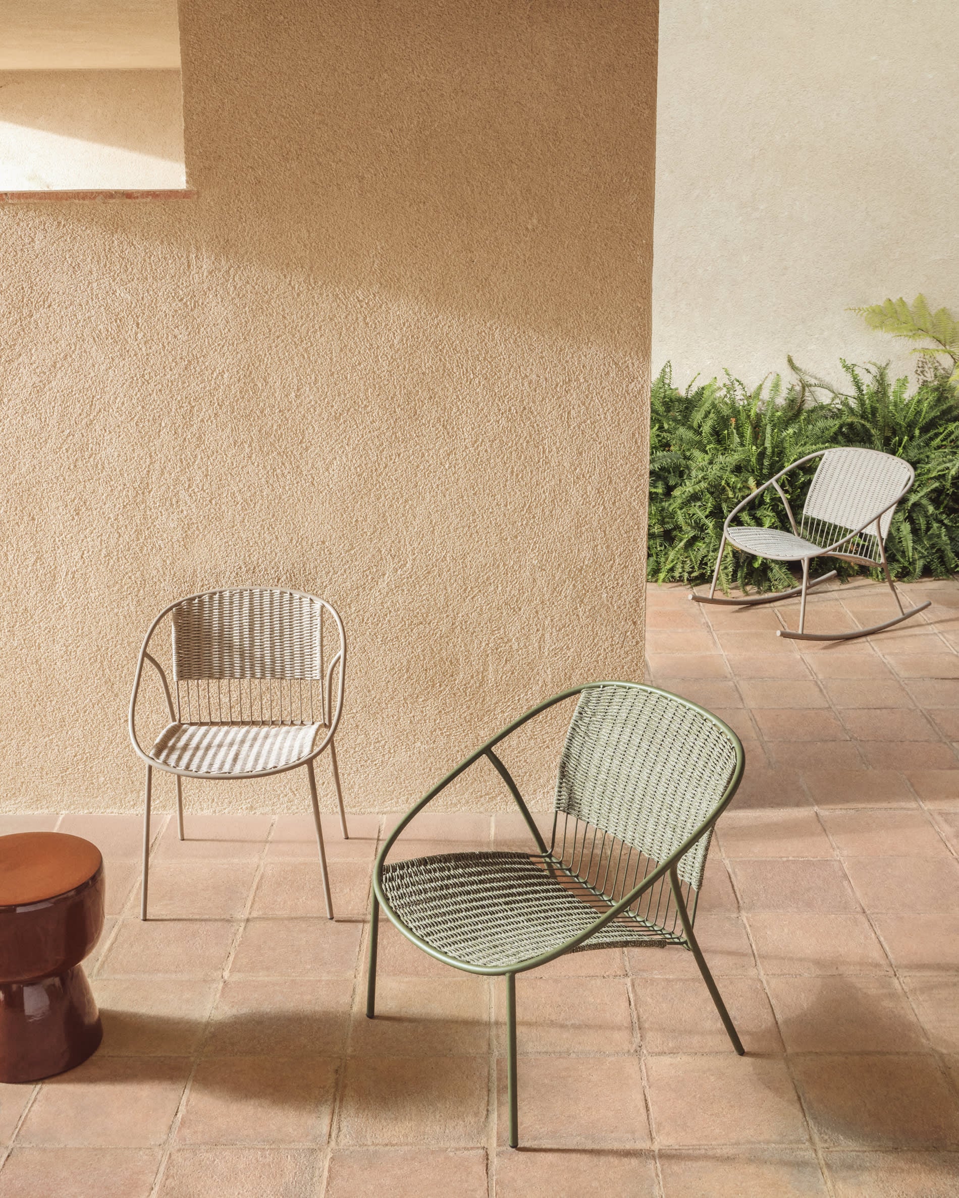ATRANI taupe garden chair