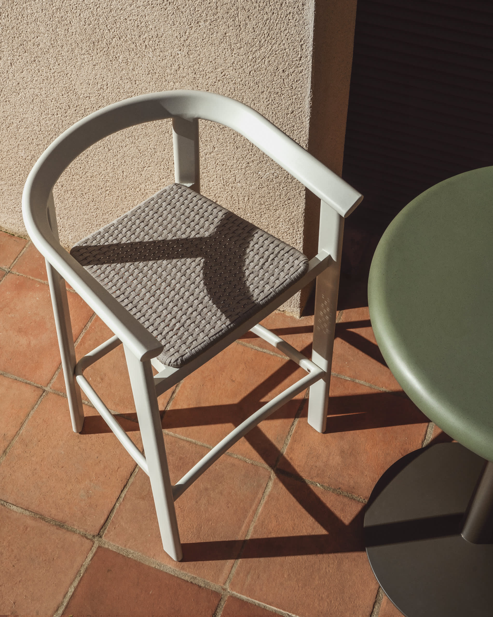 ERICE Ecru Garden Stool