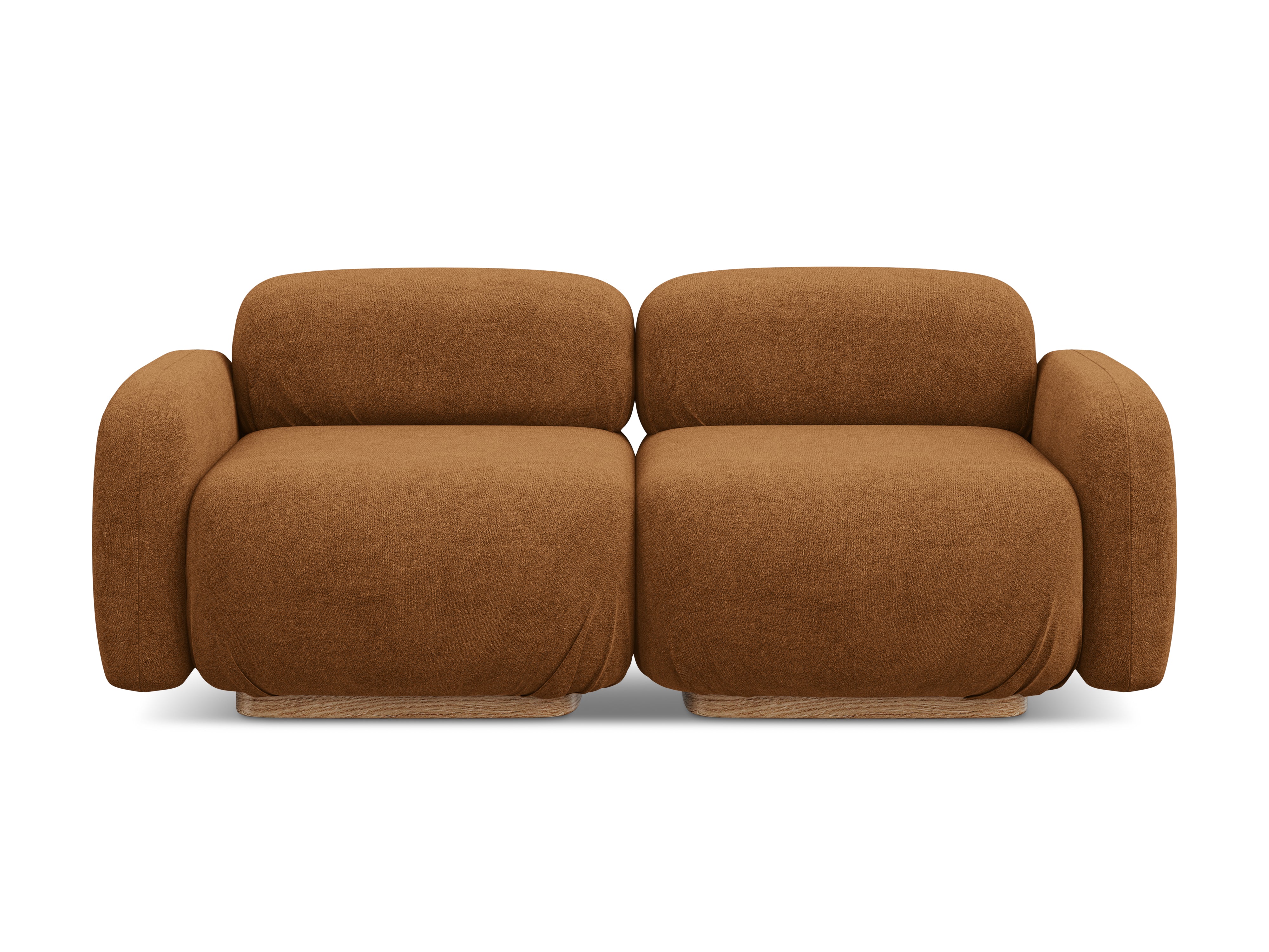 Sofa modułowa 3-osobowa AILANI terakota boucle
