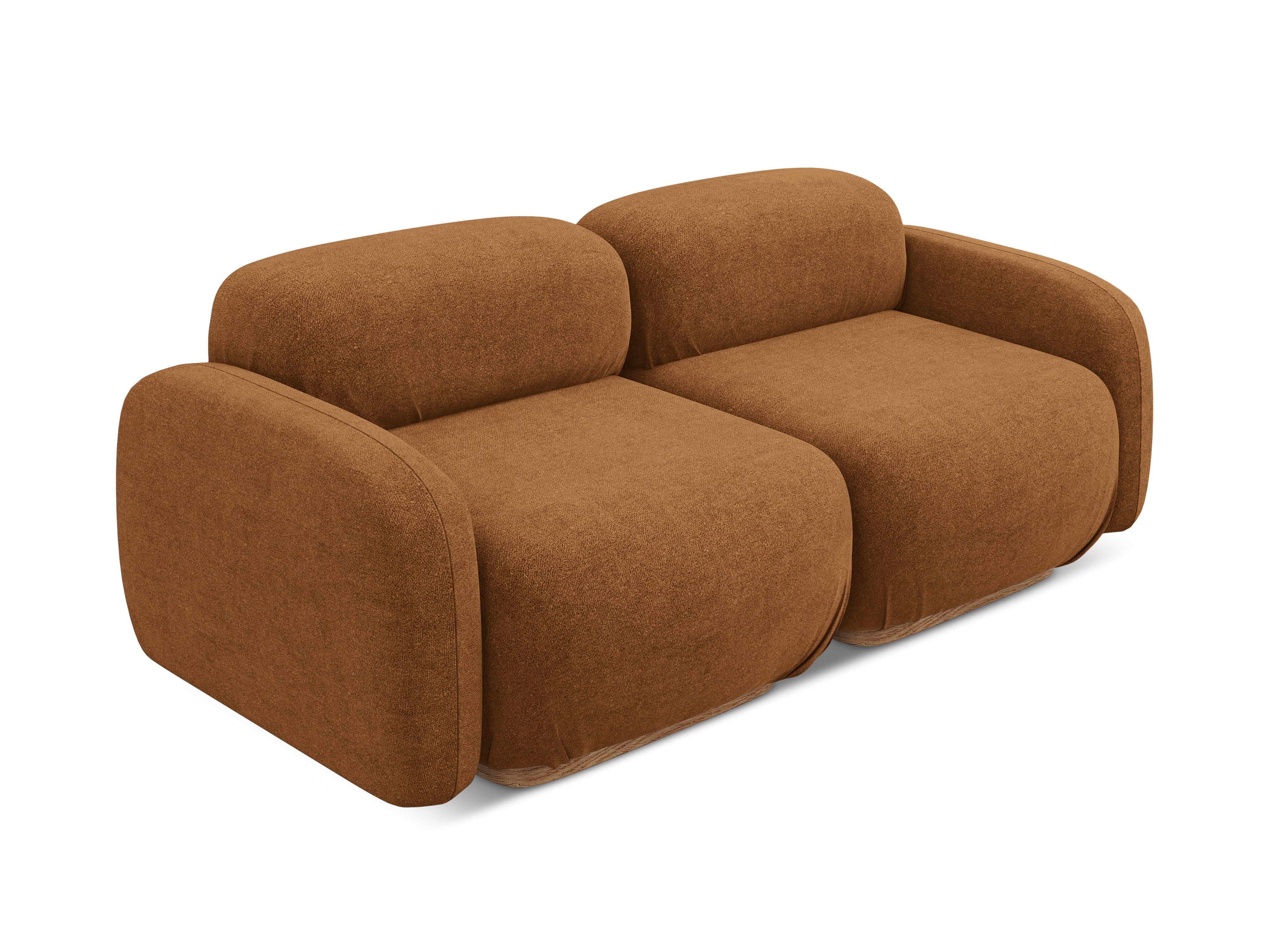 Sofa modułowa 3-osobowa AILANI terakota boucle