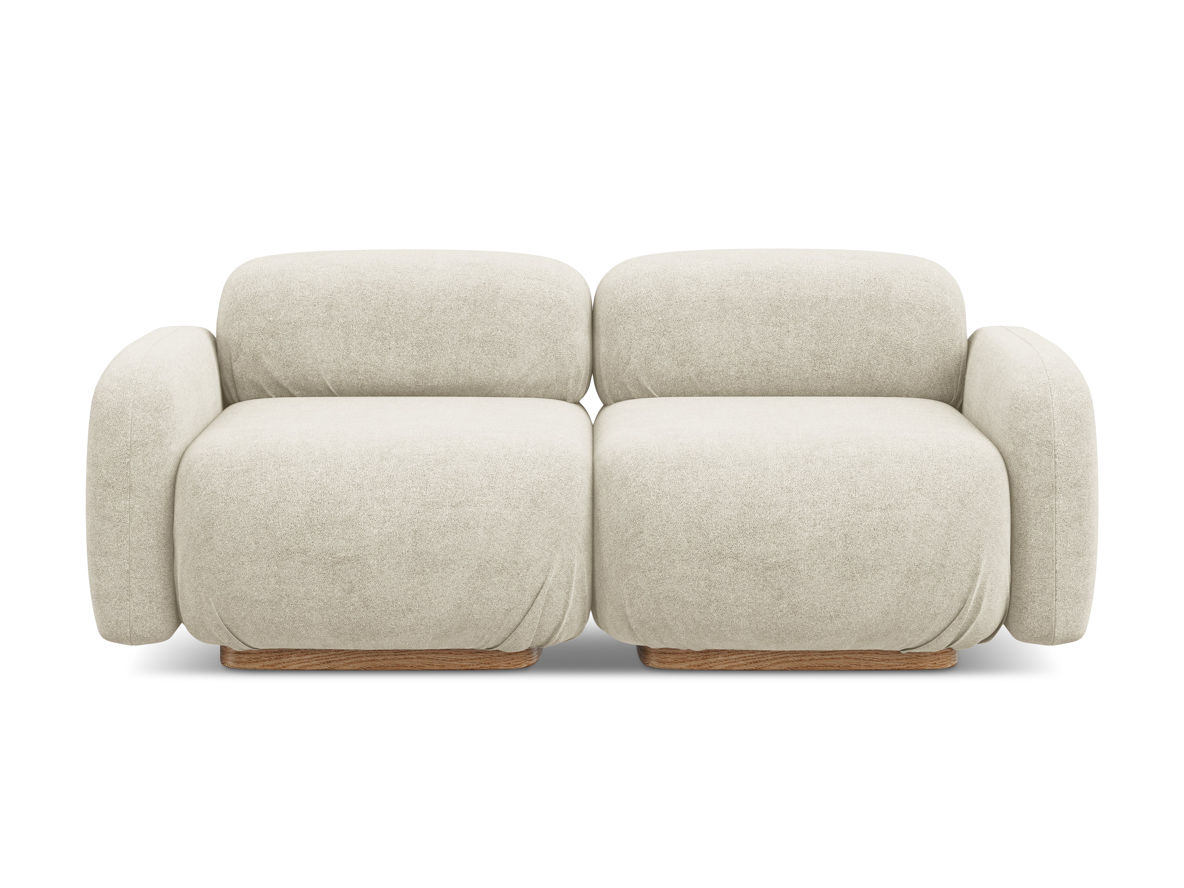 Sofa modułowa 3-osobowa AILANI jasnobeżowy boucle