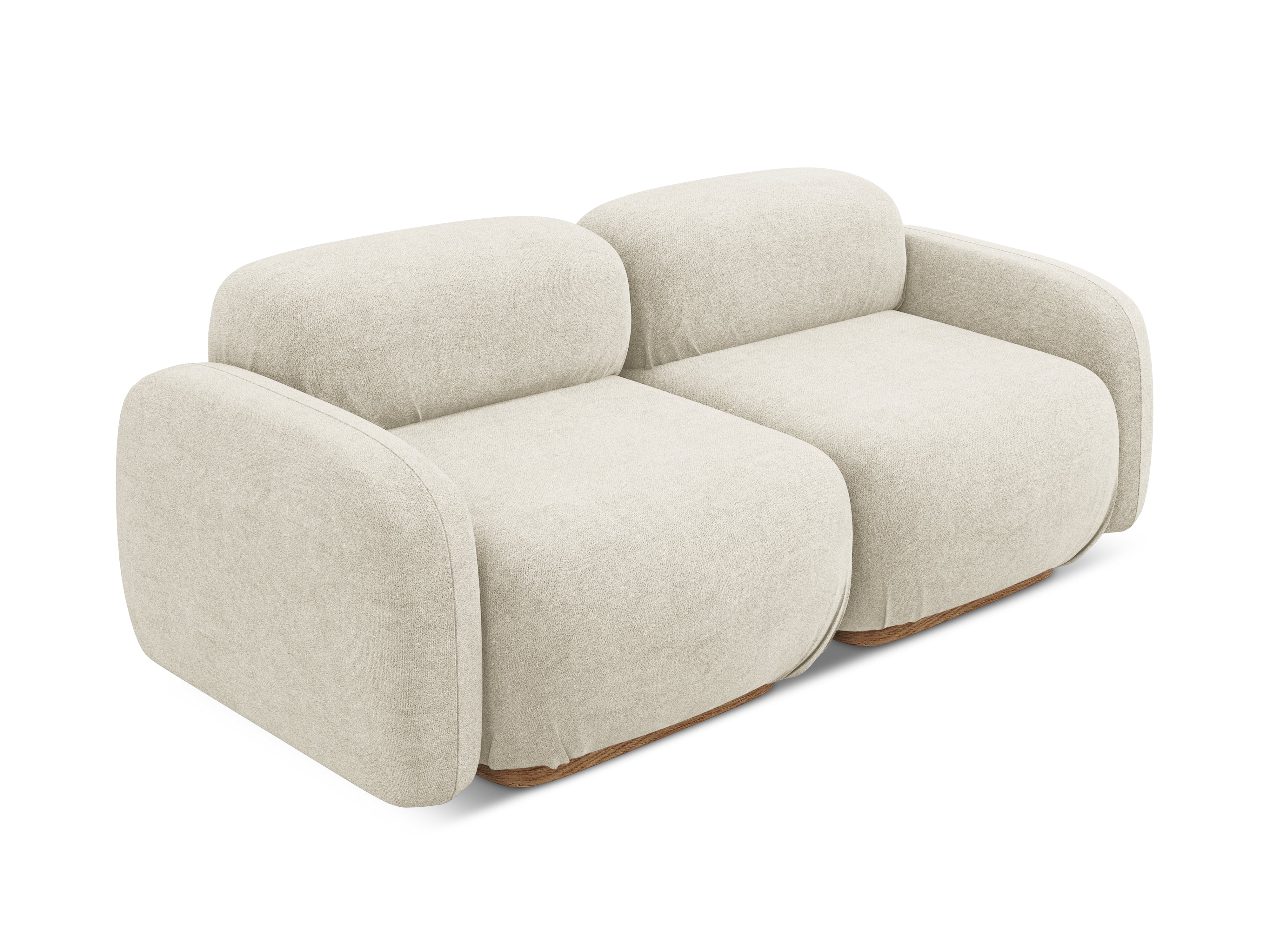 Sofa modułowa 3-osobowa AILANI jasnobeżowy boucle