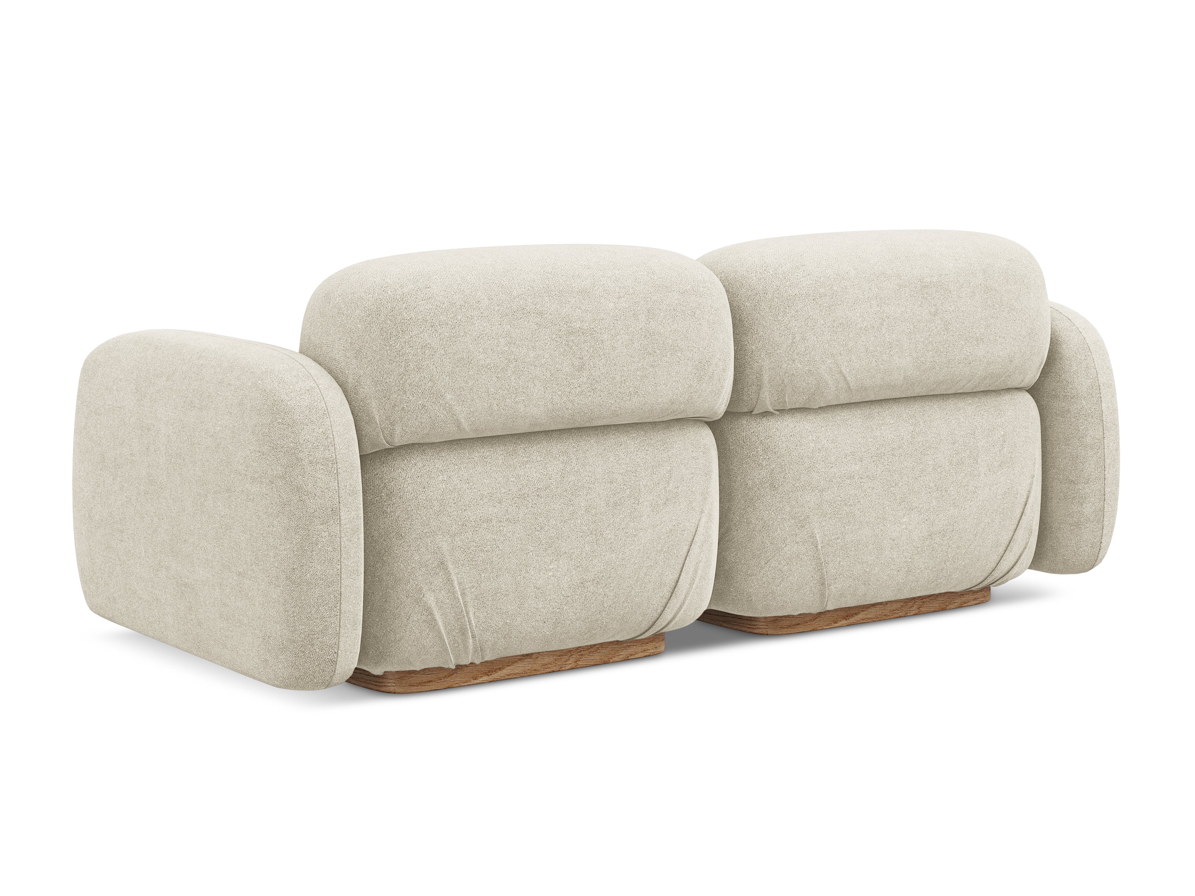 Sofa modułowa 3-osobowa AILANI jasnobeżowy boucle