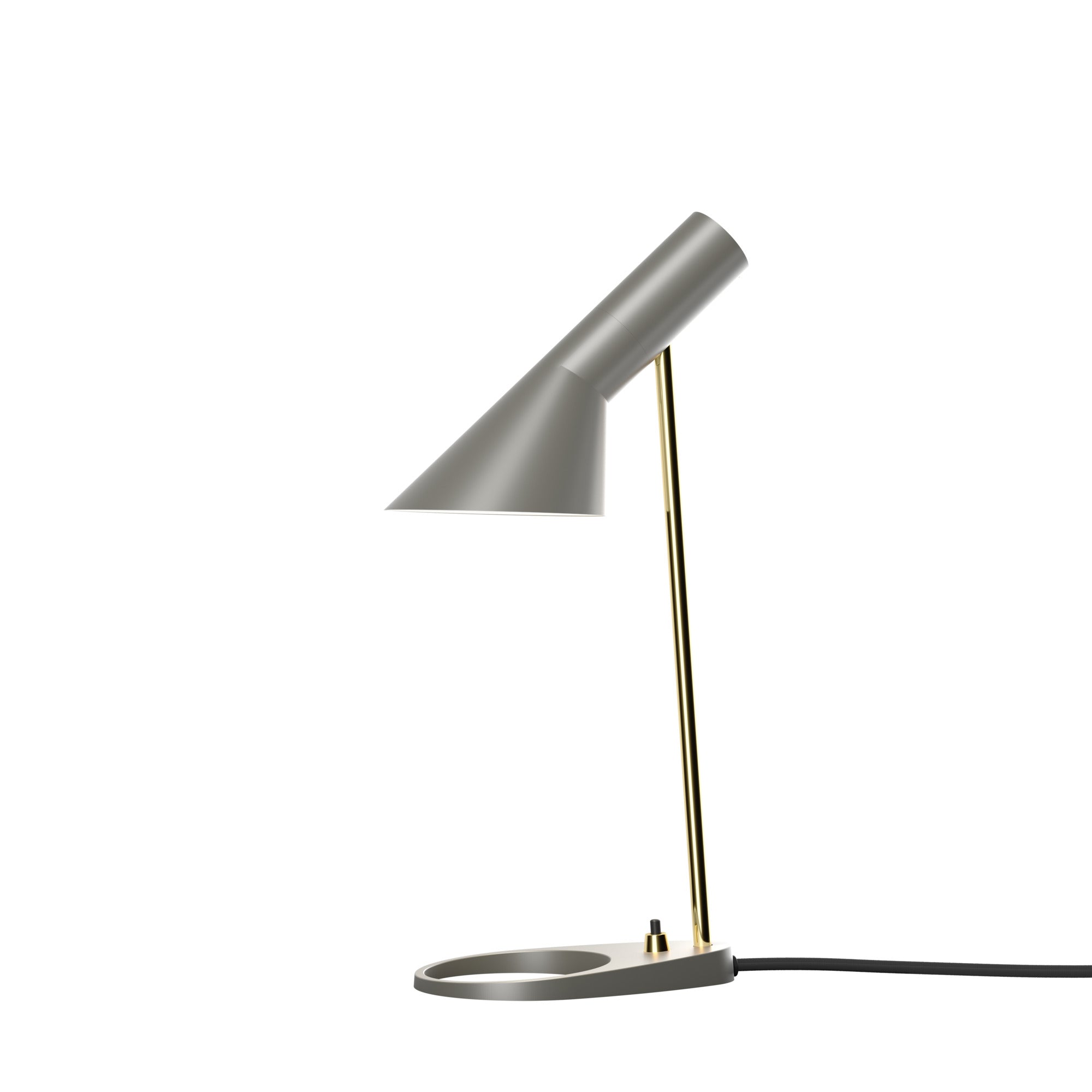 Lampa stołowa AJ MINI ciepły szary z mosiężnym