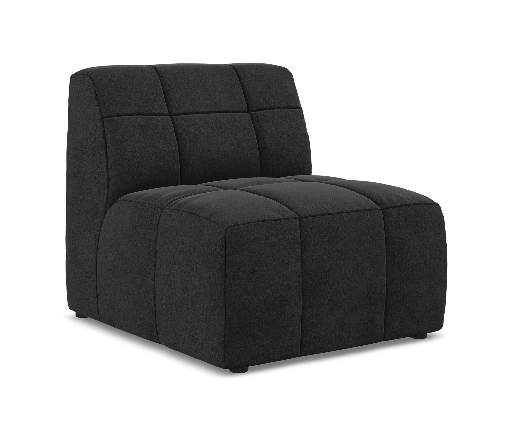 Armchair / velvet module ALOHA black
