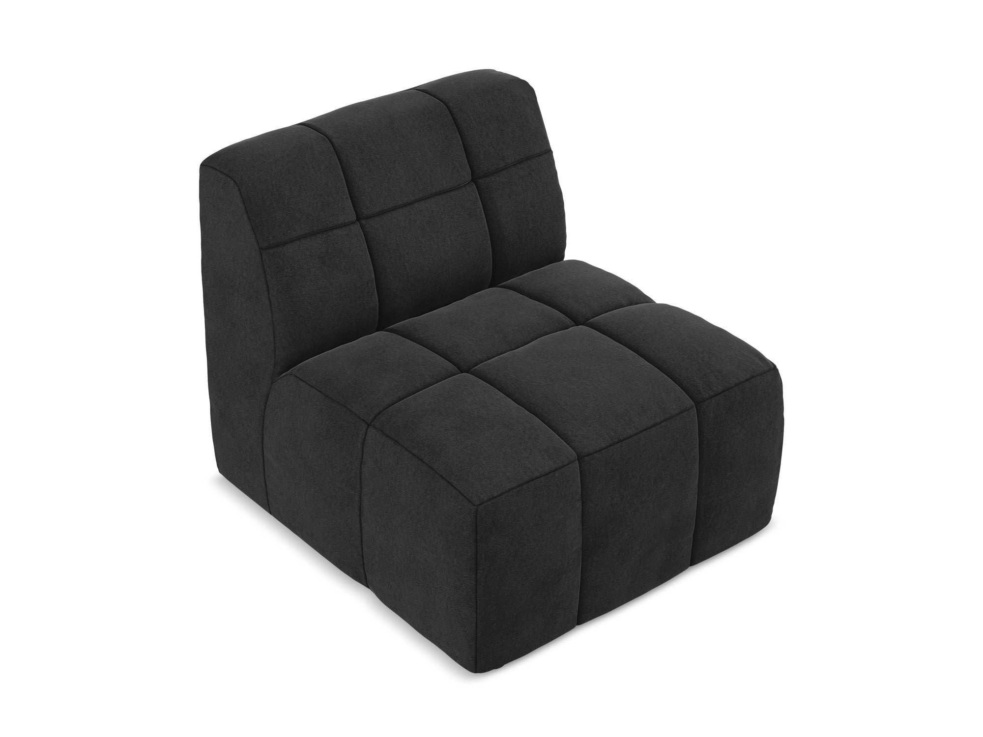 Armchair / velvet module ALOHA black