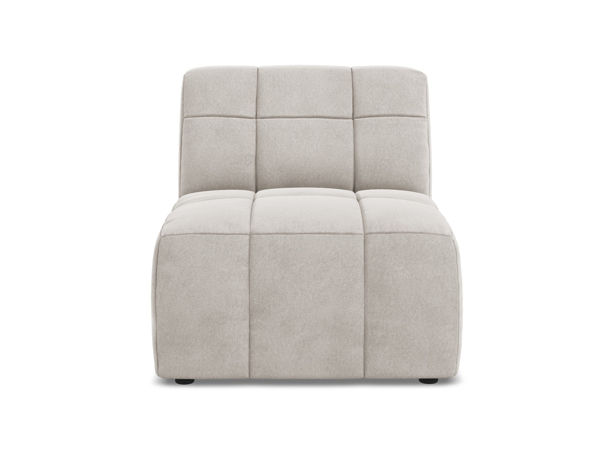 Armchair / velvet module ALOHA light beige
