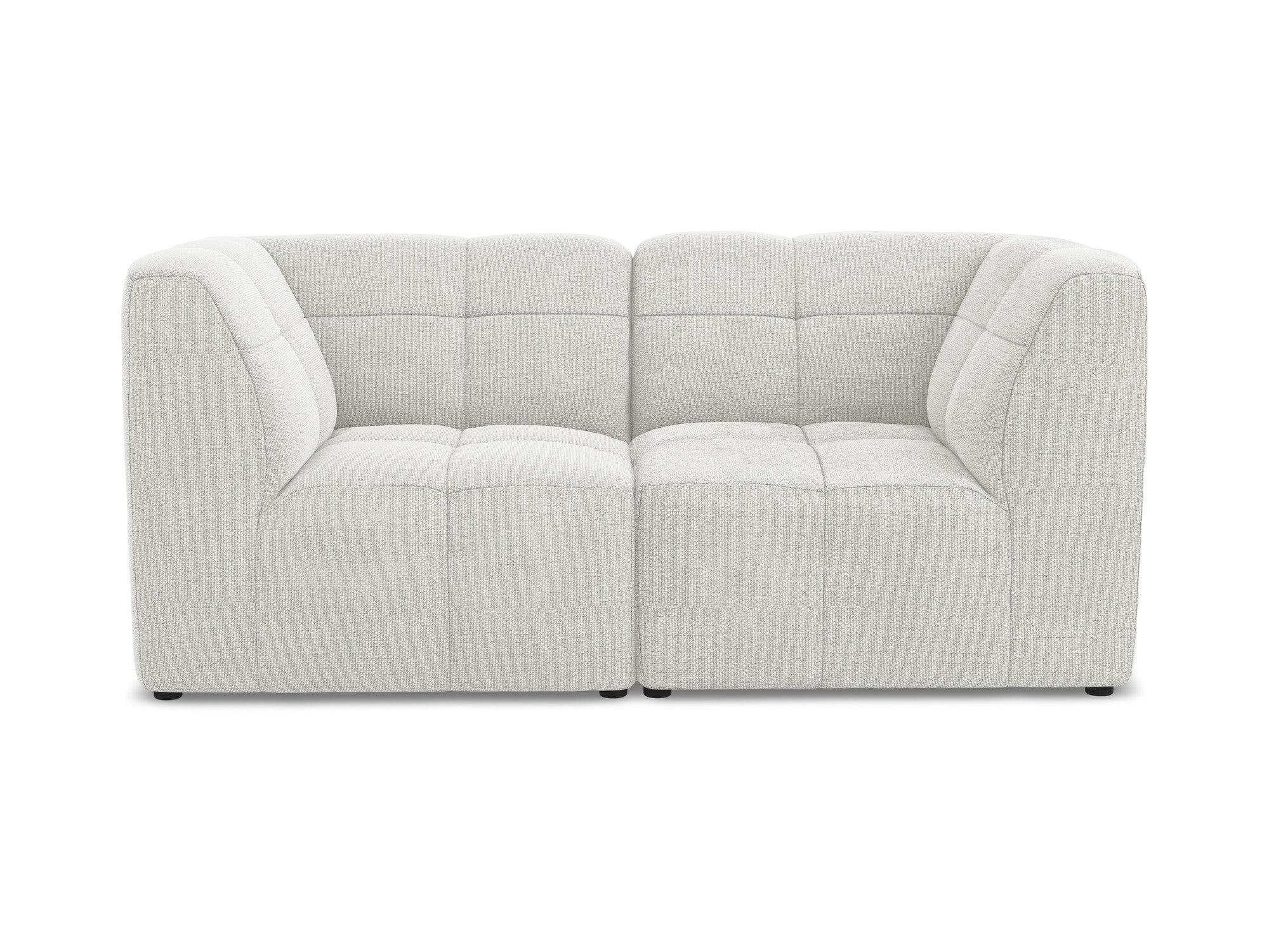 Modular 2-Seater Sofa ALOHA White Boucle