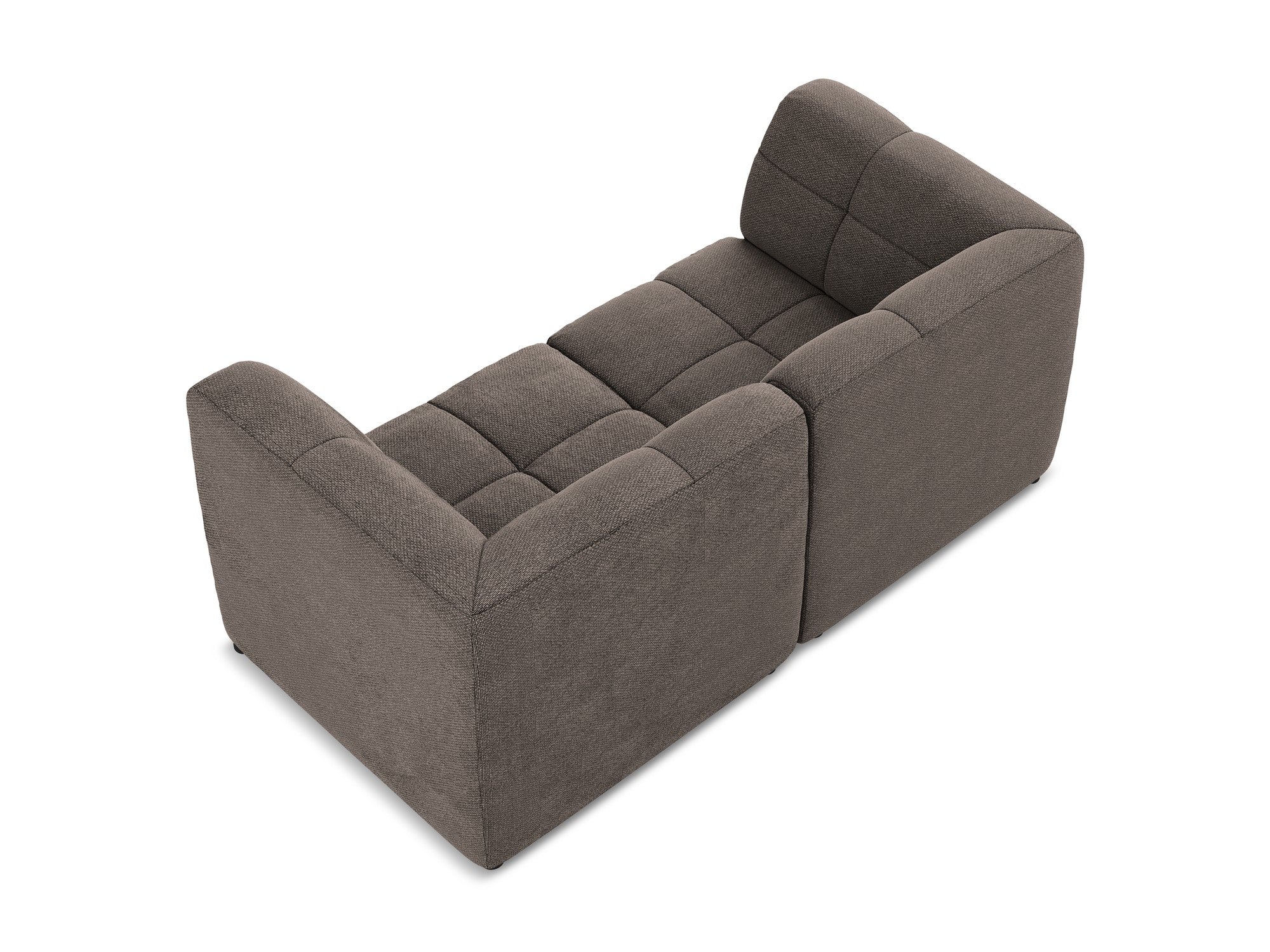 Sofa modułowa 2-osobowa ALOHA czekoladowy boucle