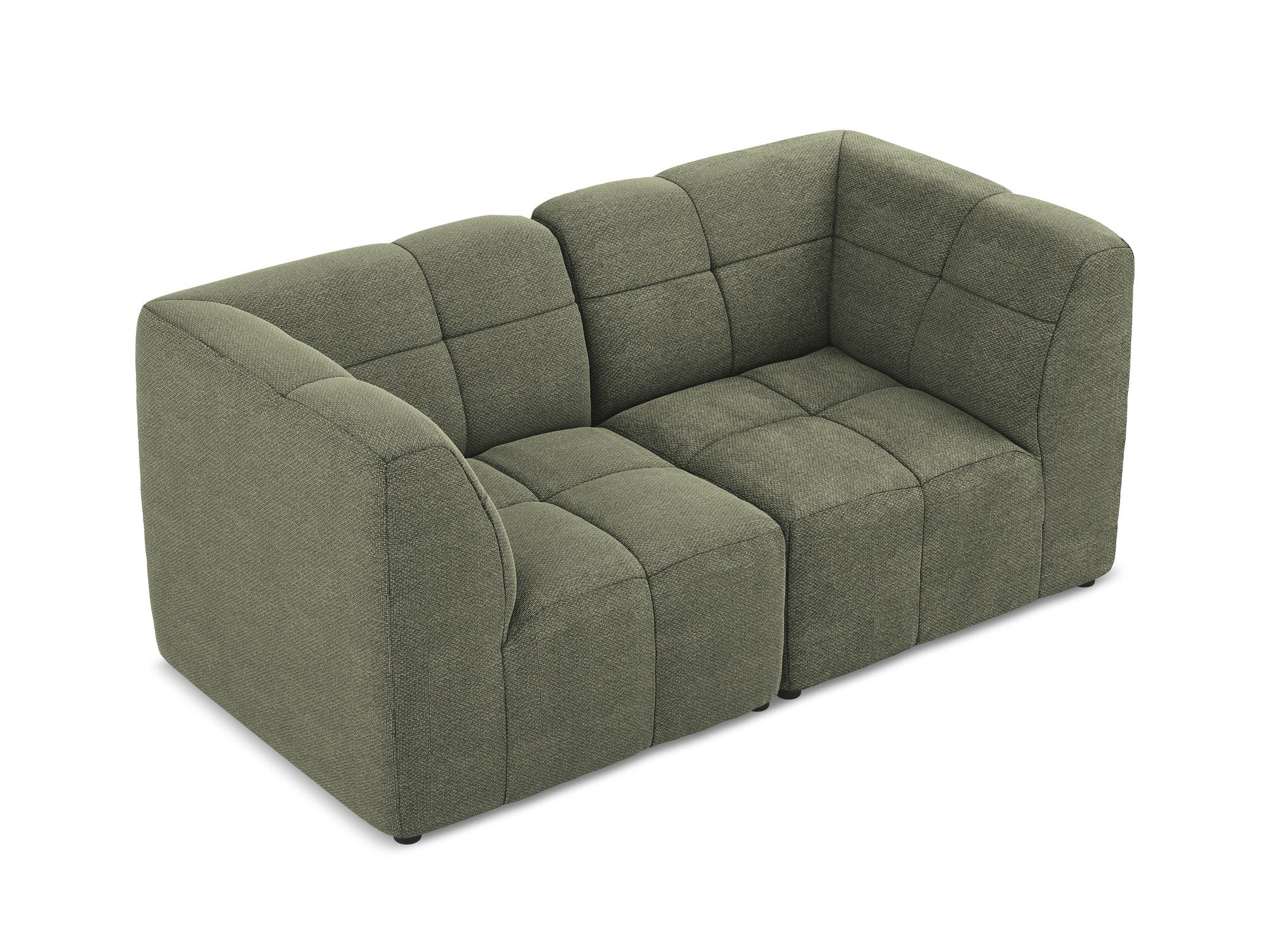 Sofa modułowa 2-osobowa ALOHA oliwkowy boucle