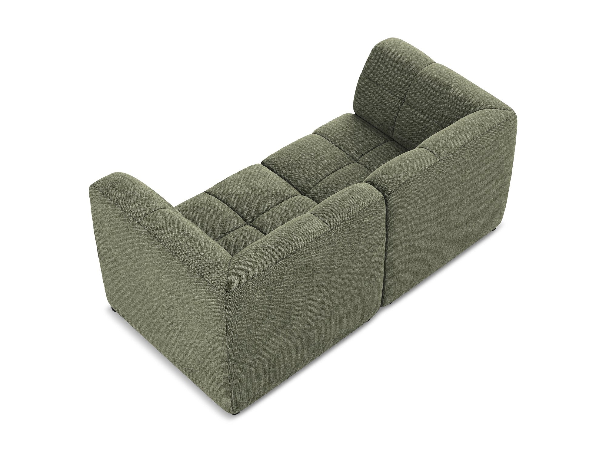 Sofa modułowa 2-osobowa ALOHA oliwkowy boucle