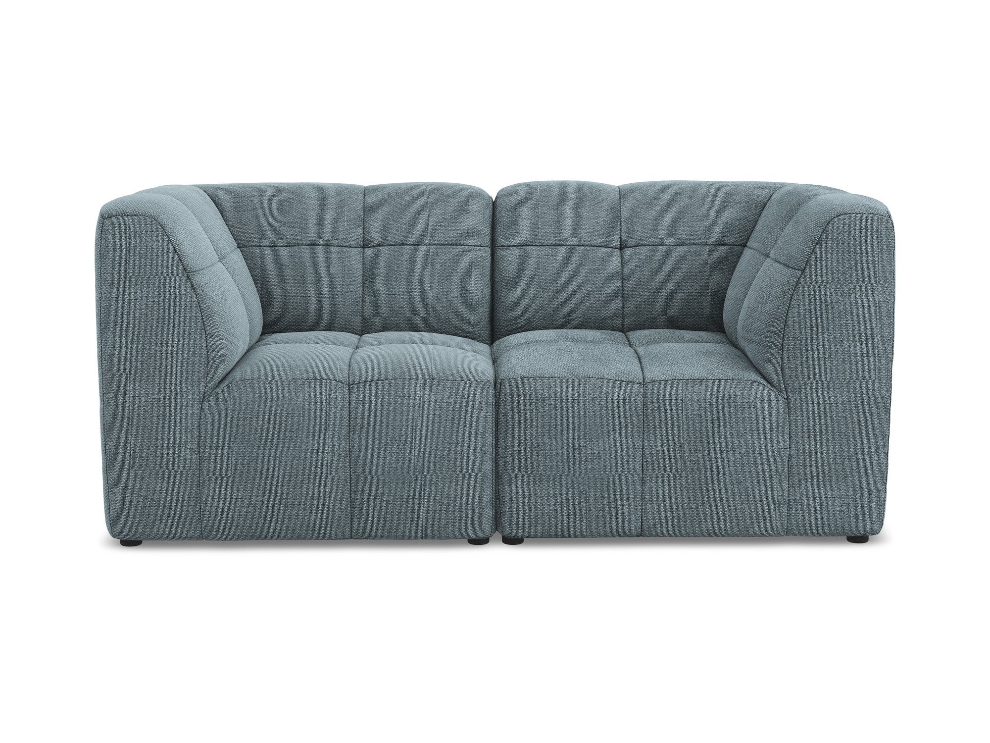 Modular 2-Seater Sofa ALOHA Denim Blue Boucle
