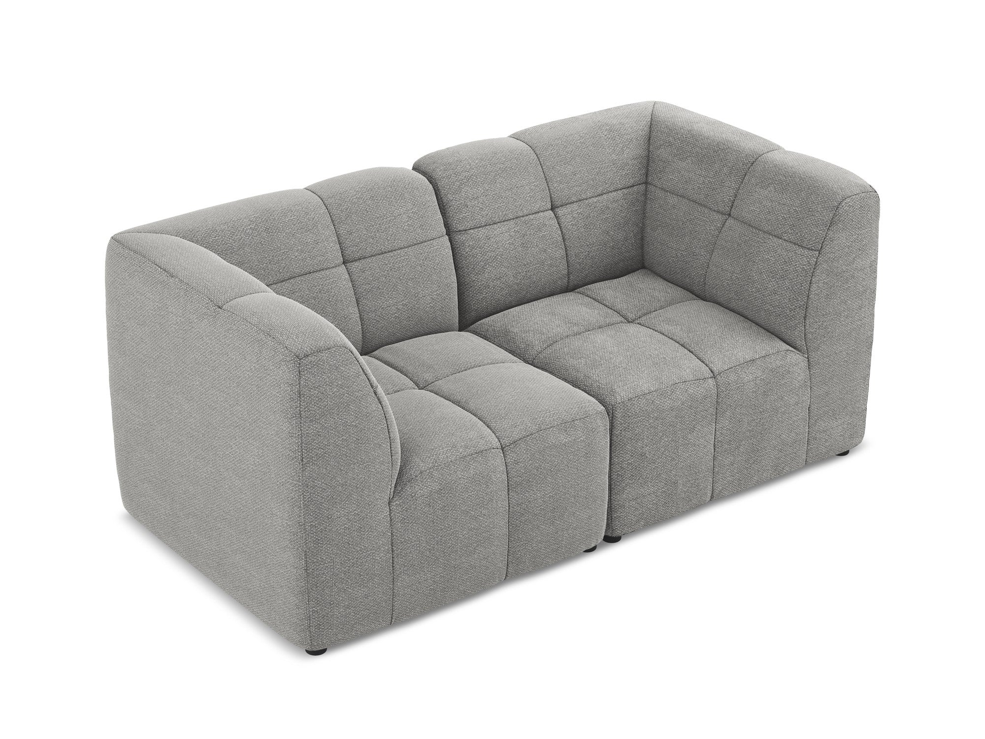Sofa modułowa 2-osobowa ALOHA jasnoszary boucle