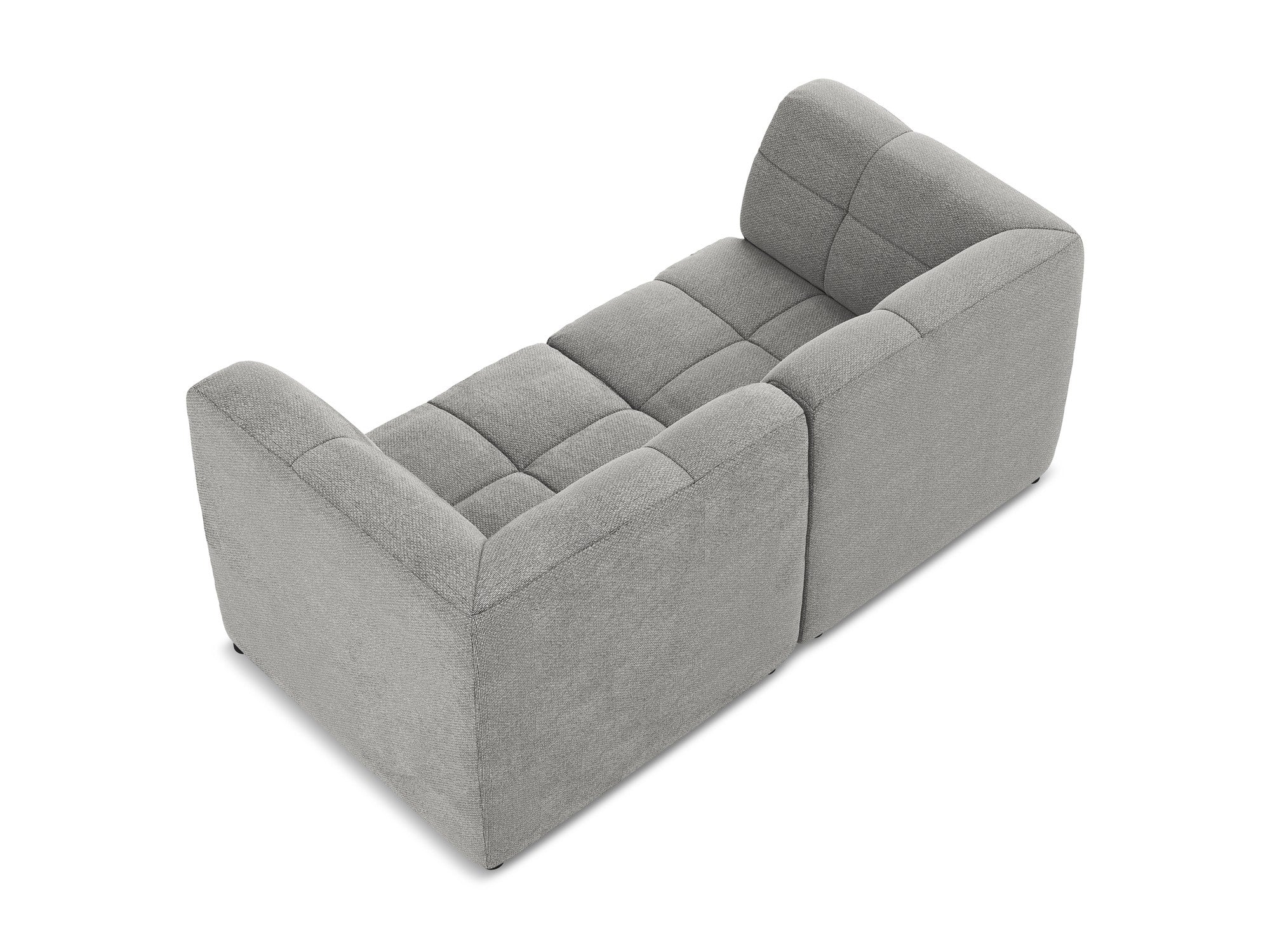 Sofa modułowa 2-osobowa ALOHA jasnoszary boucle