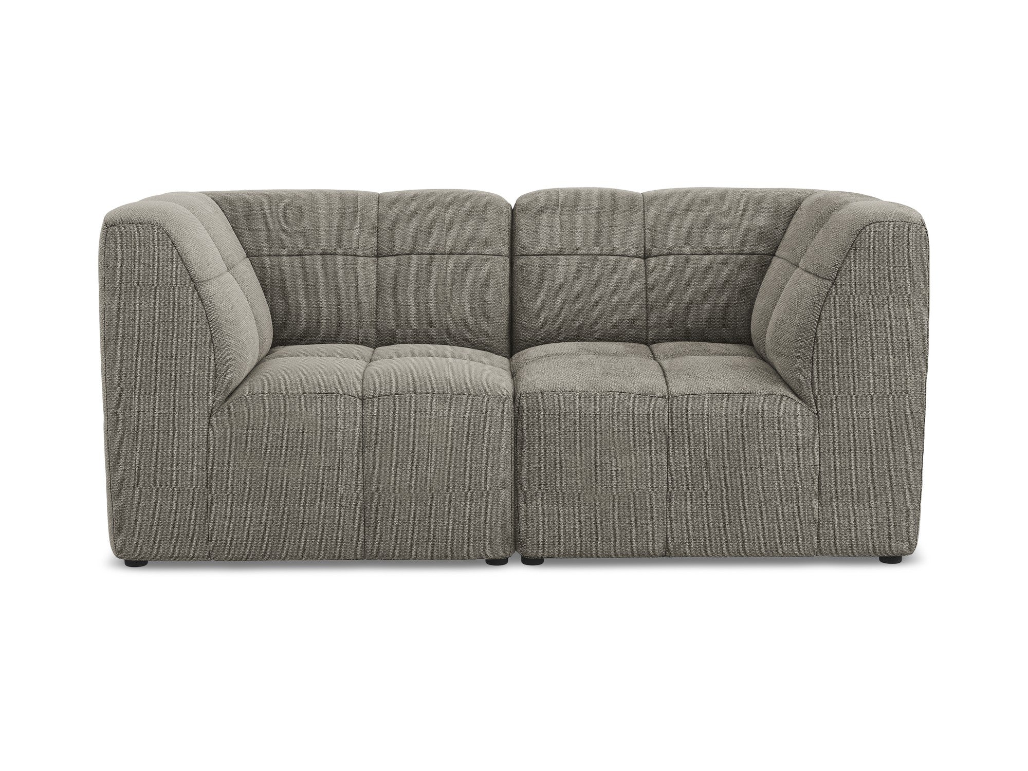 Modulares 2-Sitzer Sofa ALOHA grauer Boucle