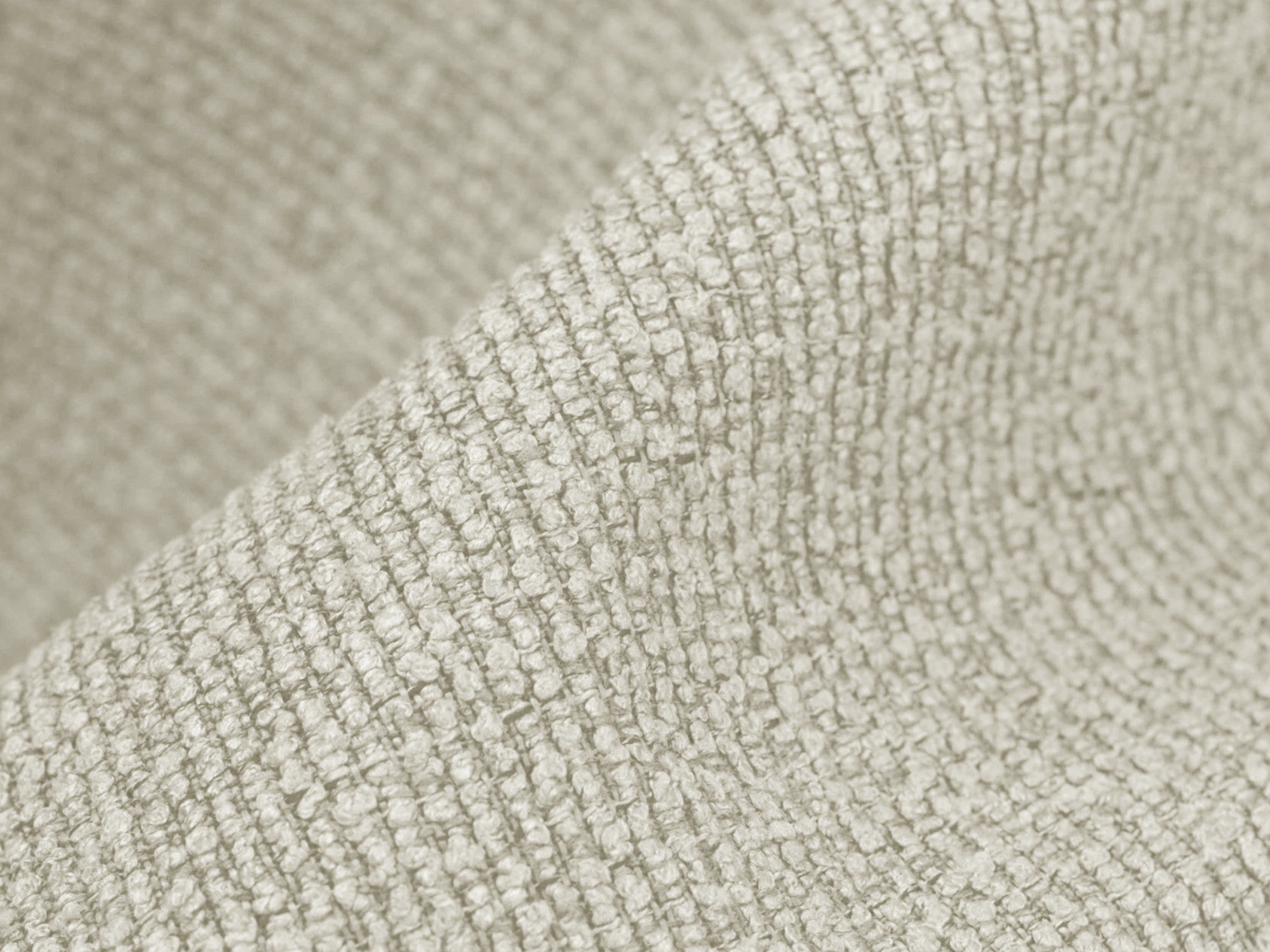 Left-facing open modular 3-seater sofa ALOHA sand boucle