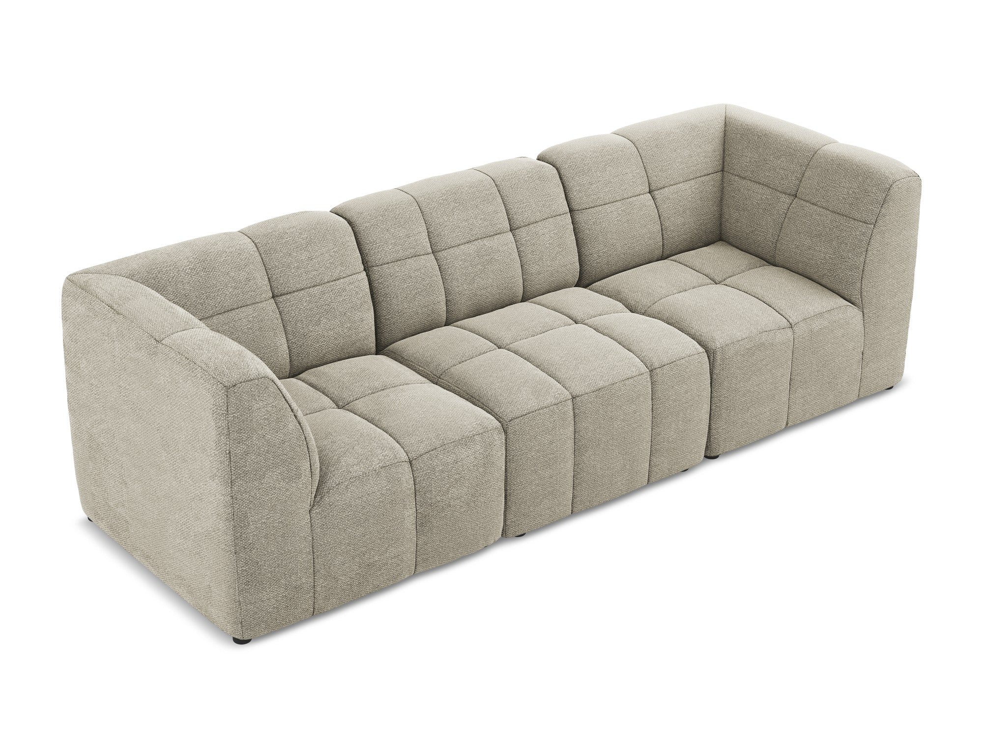 Modulares 3-Sitzer Sofa ALOHA taupe Boucle