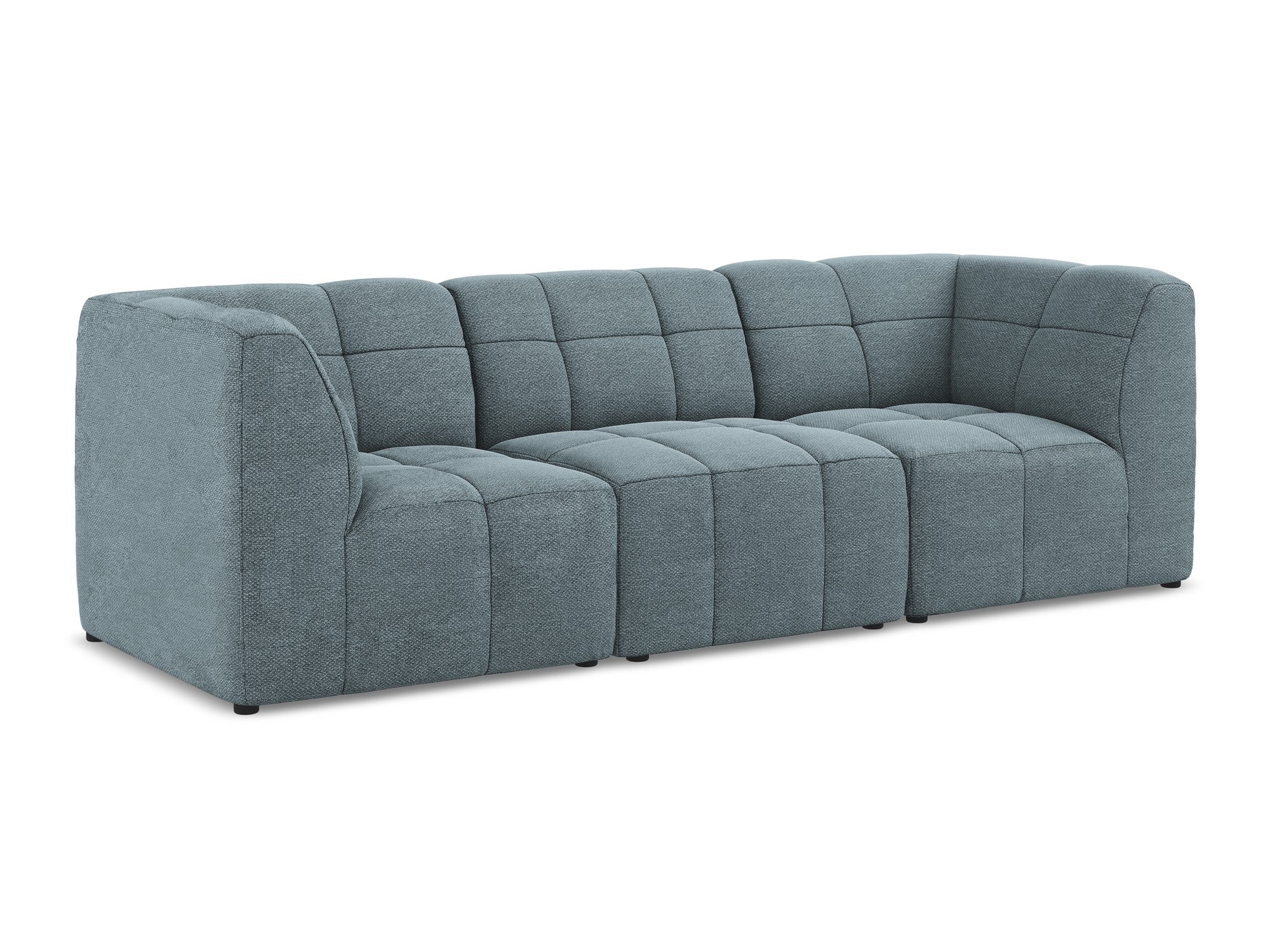Sofa modułowa 3-osobowa ALOHA dżinsowy niebieski boucle