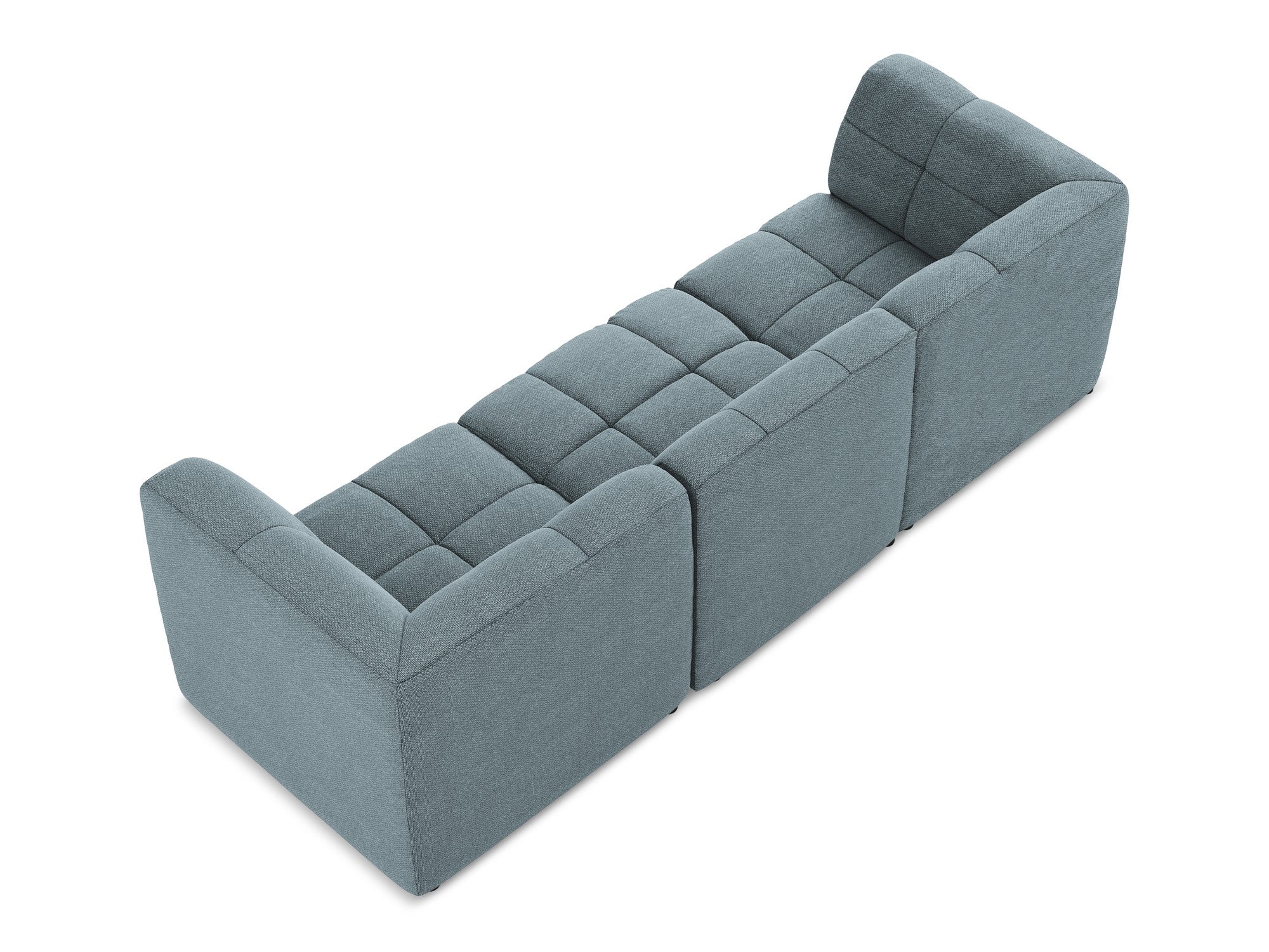 Sofa modułowa 3-osobowa ALOHA dżinsowy niebieski boucle