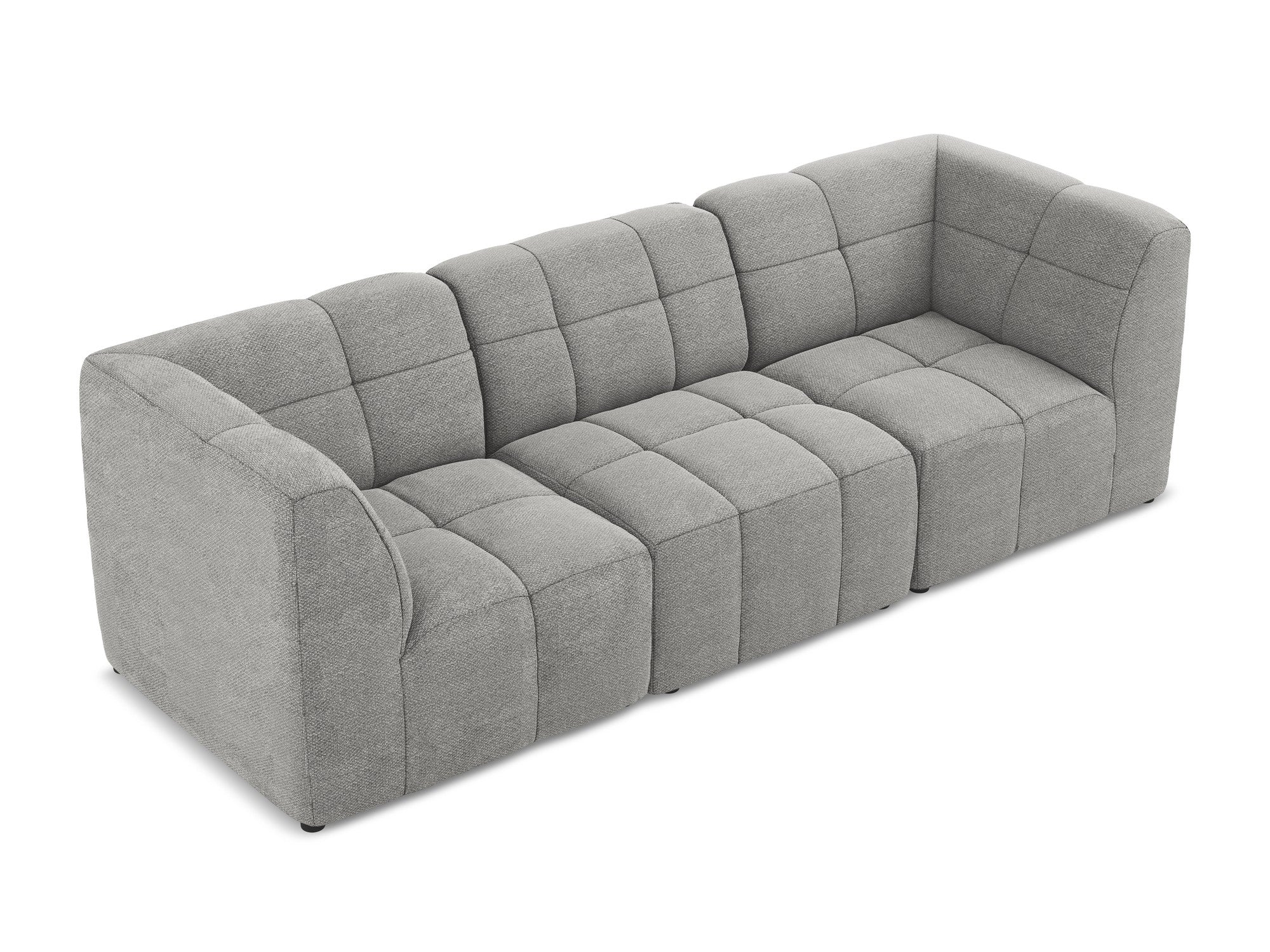 Sofa modułowa 3-osobowa ALOHA jasnoszary boucle
