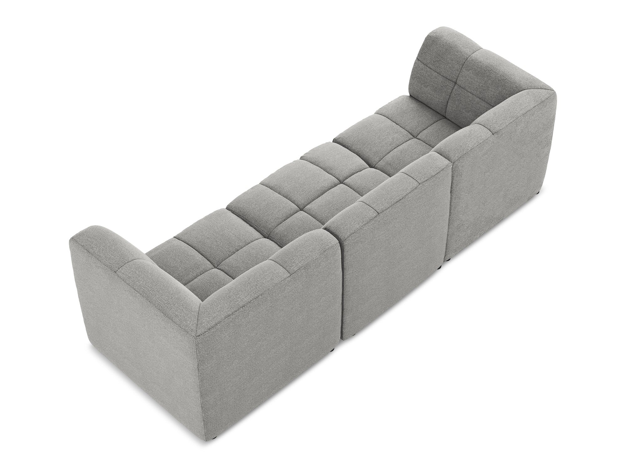 Sofa modułowa 3-osobowa ALOHA jasnoszary boucle