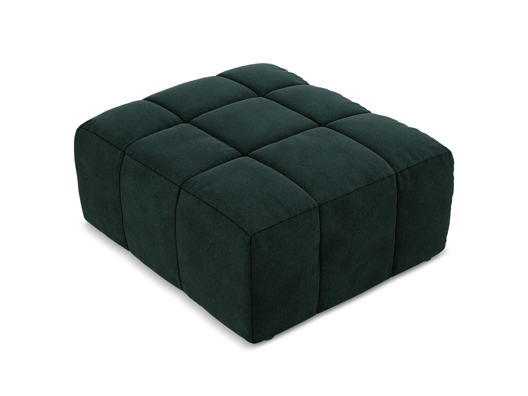 Hocker / Samtmodul ALOHA grau-grün