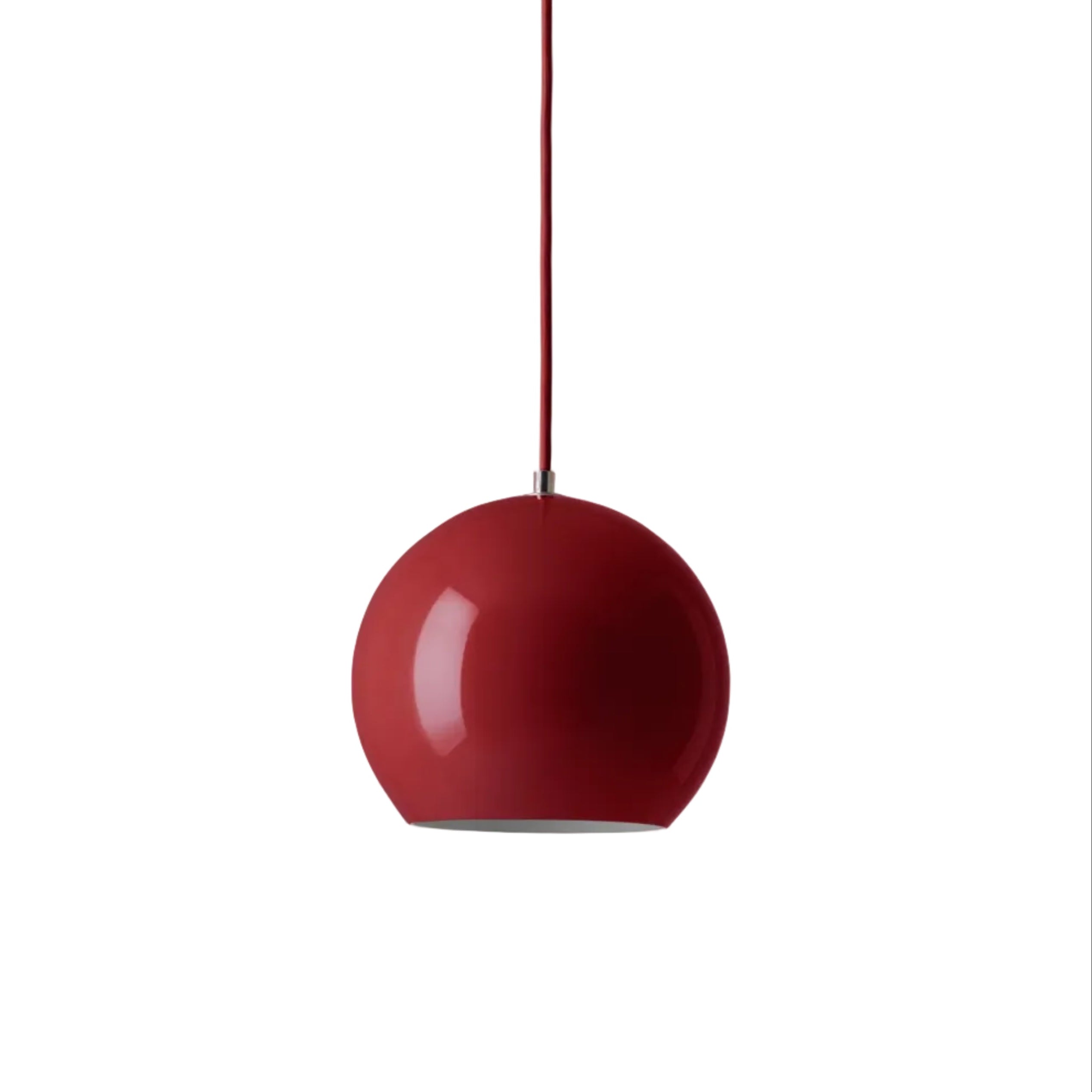 Lampa wisząca TOPAN VP6 czerwony klosz