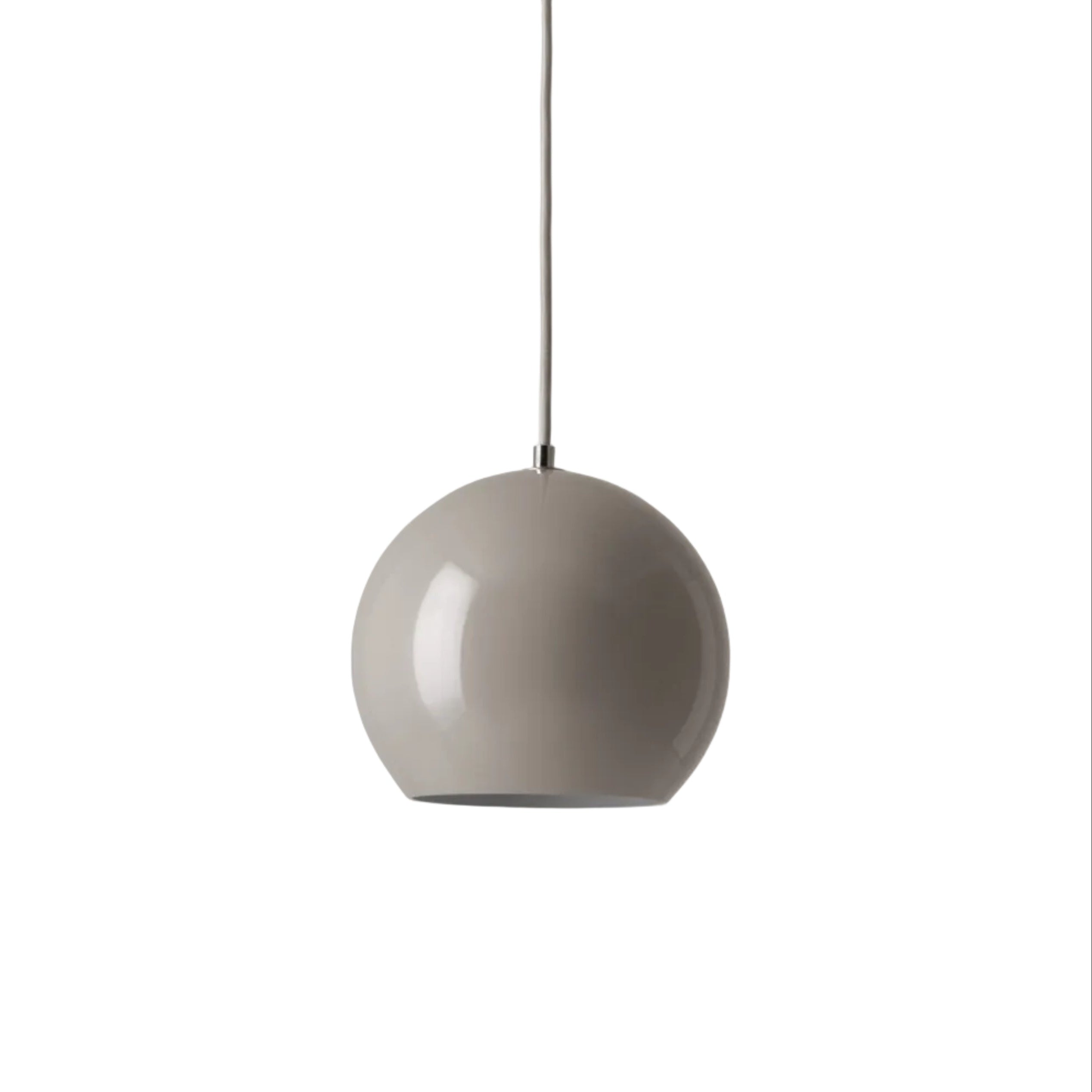 Lampa wisząca TOPAN VP6 szarobeżowy klosz