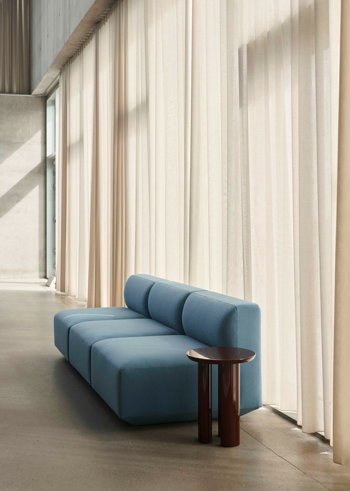 Sofa modułowa 4-osobowa DEVELIUS kremowy